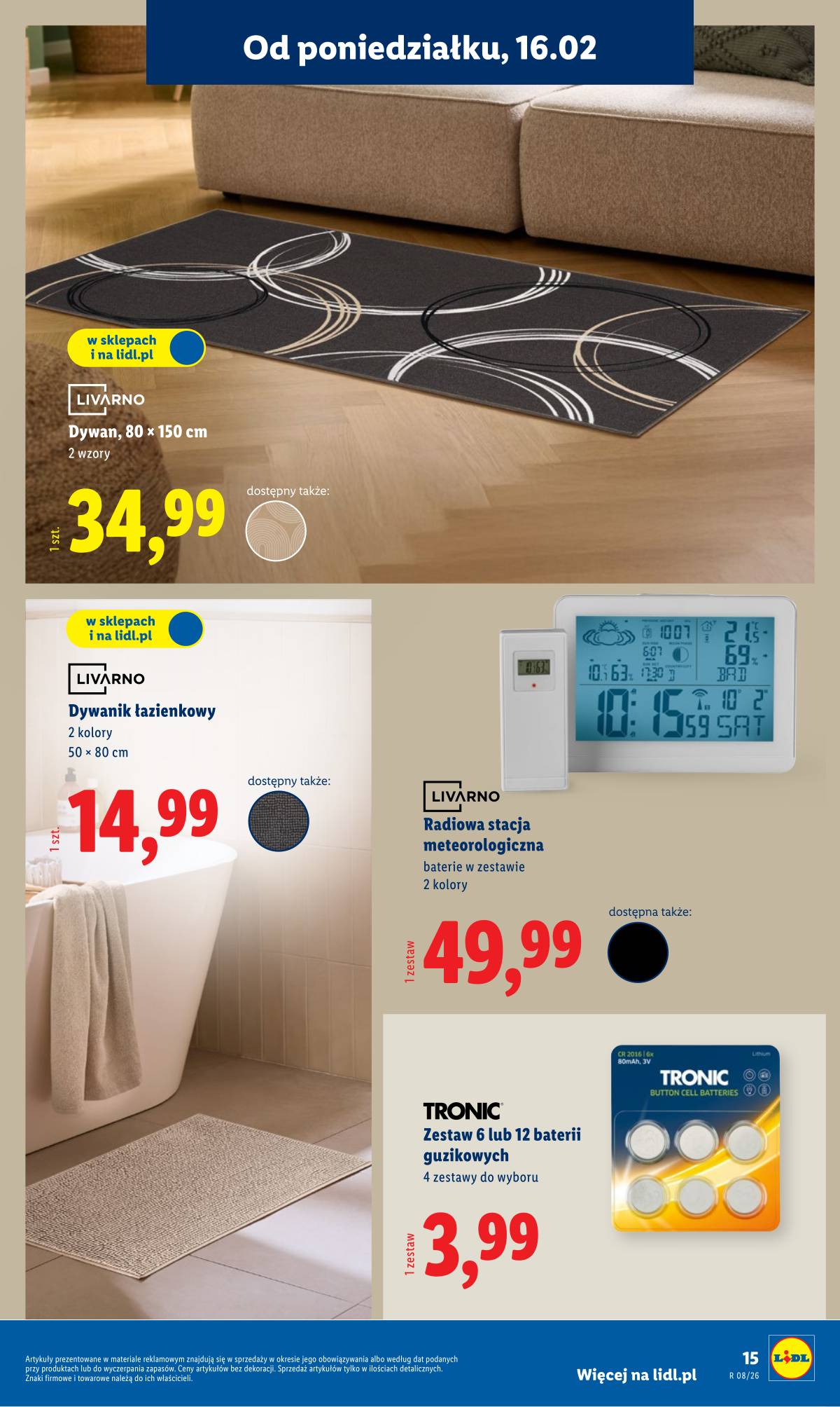 Lidl Lenkija - OFERTA WAŻNA OD 16.02 15 puslapis