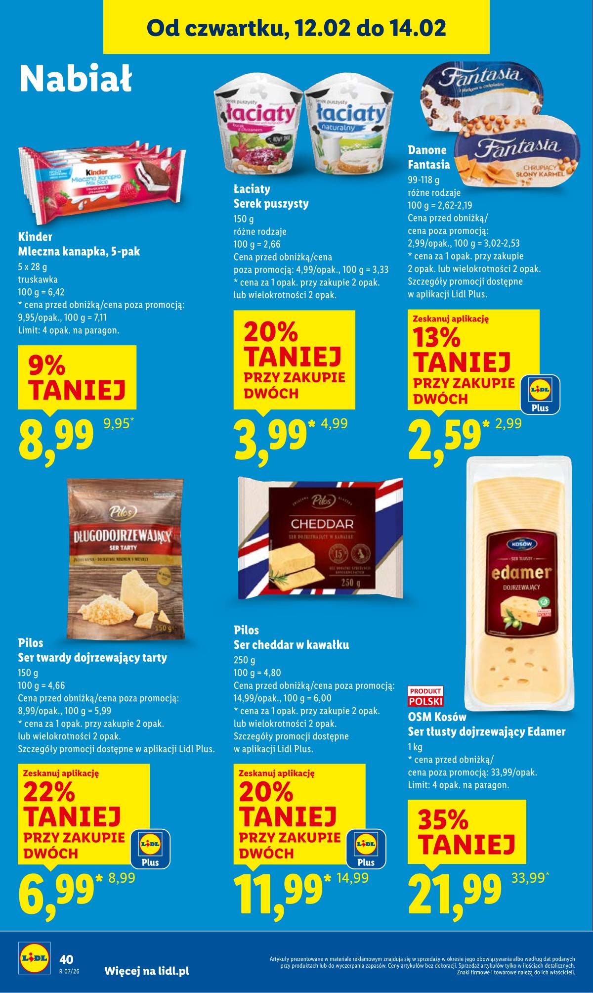 Lidl Lenkija - OFERTA WAŻNA OD 12.02 DO 14.02 40 puslapis