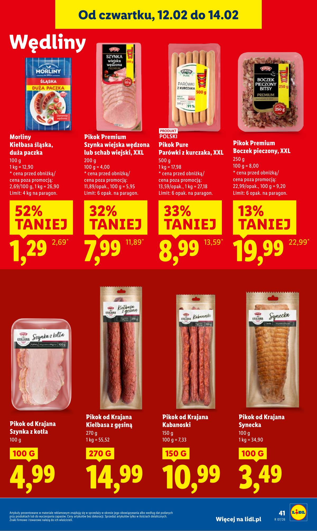 Lidl Lenkija - OFERTA WAŻNA OD 12.02 DO 14.02 41 puslapis