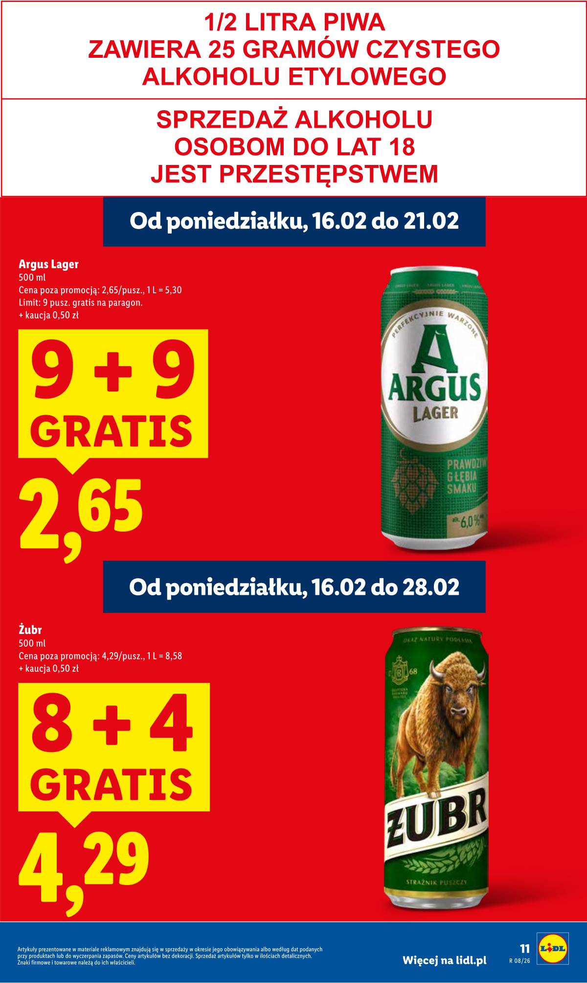 Lidl Lenkija - OFERTA WAŻNA OD 16.02 DO 18.02 11 puslapis