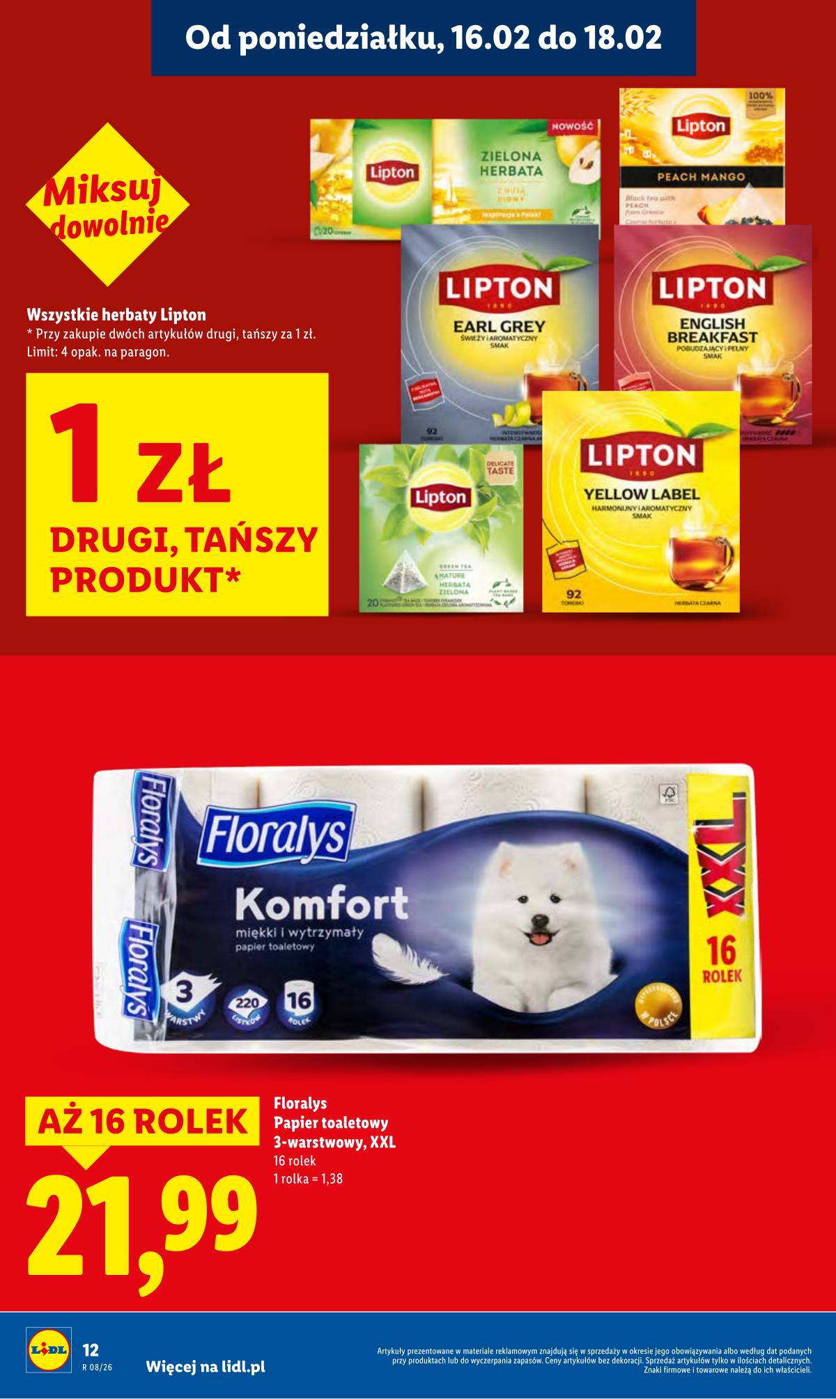 Lidl Lenkija - OFERTA WAŻNA OD 16.02 DO 18.02 12 puslapis