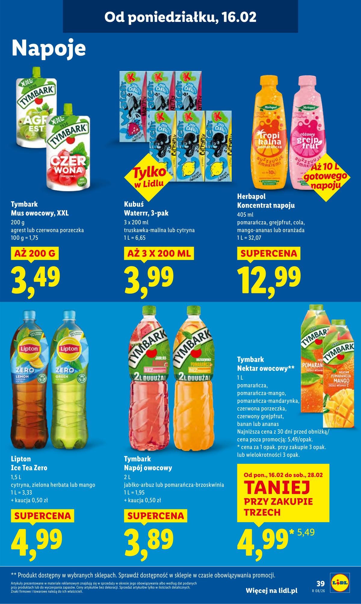 Lidl Lenkija - OFERTA WAŻNA OD 16.02 DO 18.02 39 puslapis