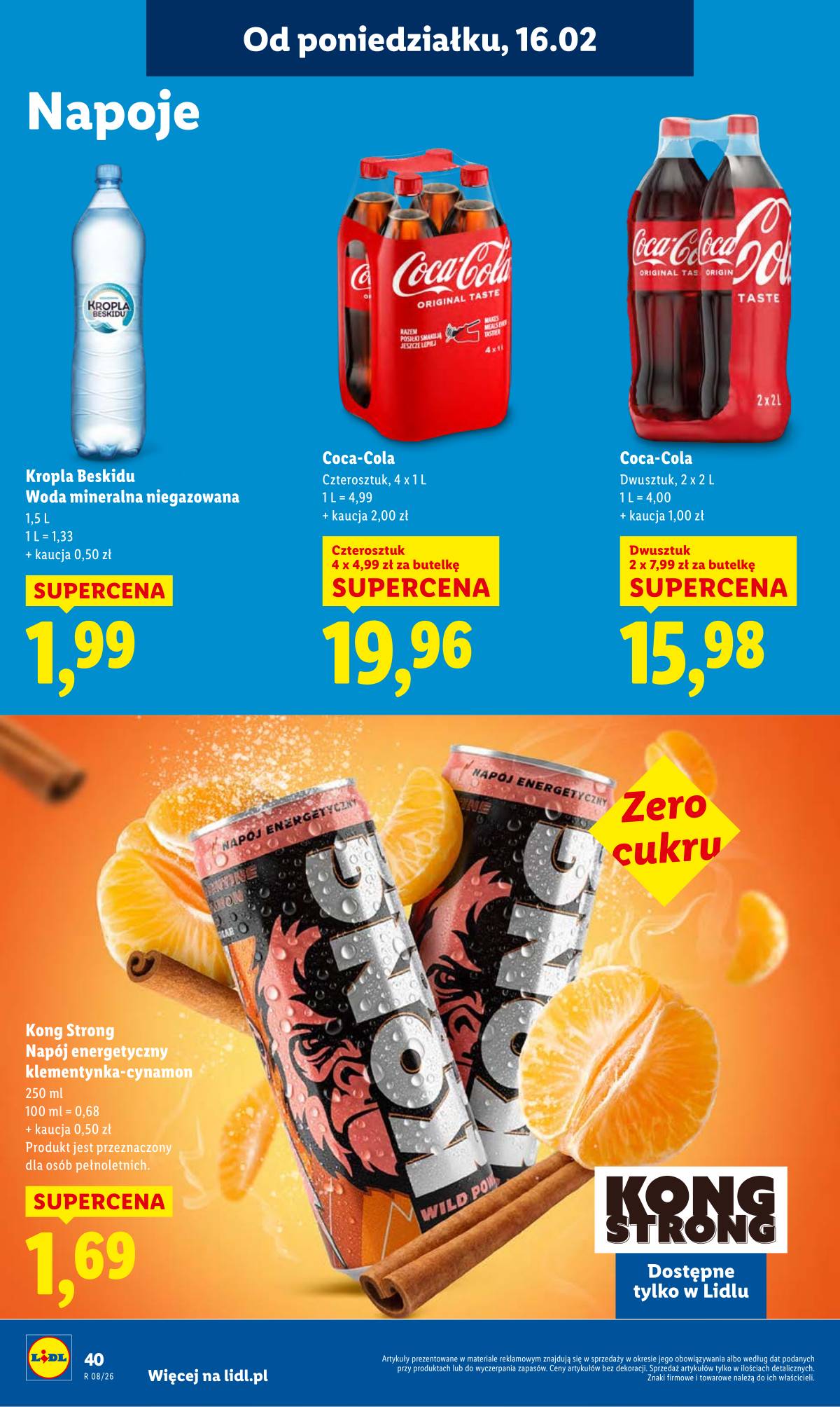 Lidl Lenkija - OFERTA WAŻNA OD 16.02 DO 18.02 40 puslapis