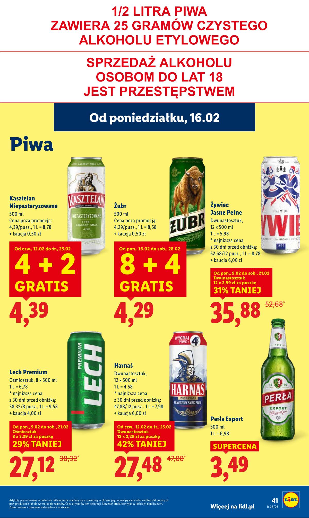 Lidl Lenkija - OFERTA WAŻNA OD 16.02 DO 18.02 41 puslapis