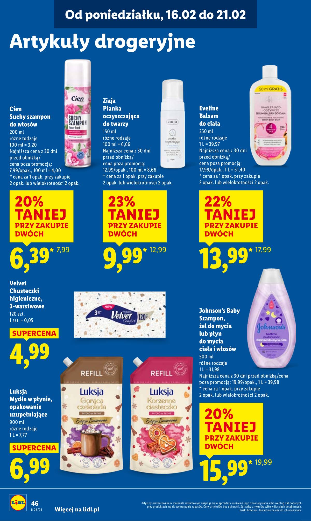 Lidl Lenkija - OFERTA WAŻNA OD 16.02 DO 18.02 46 puslapis