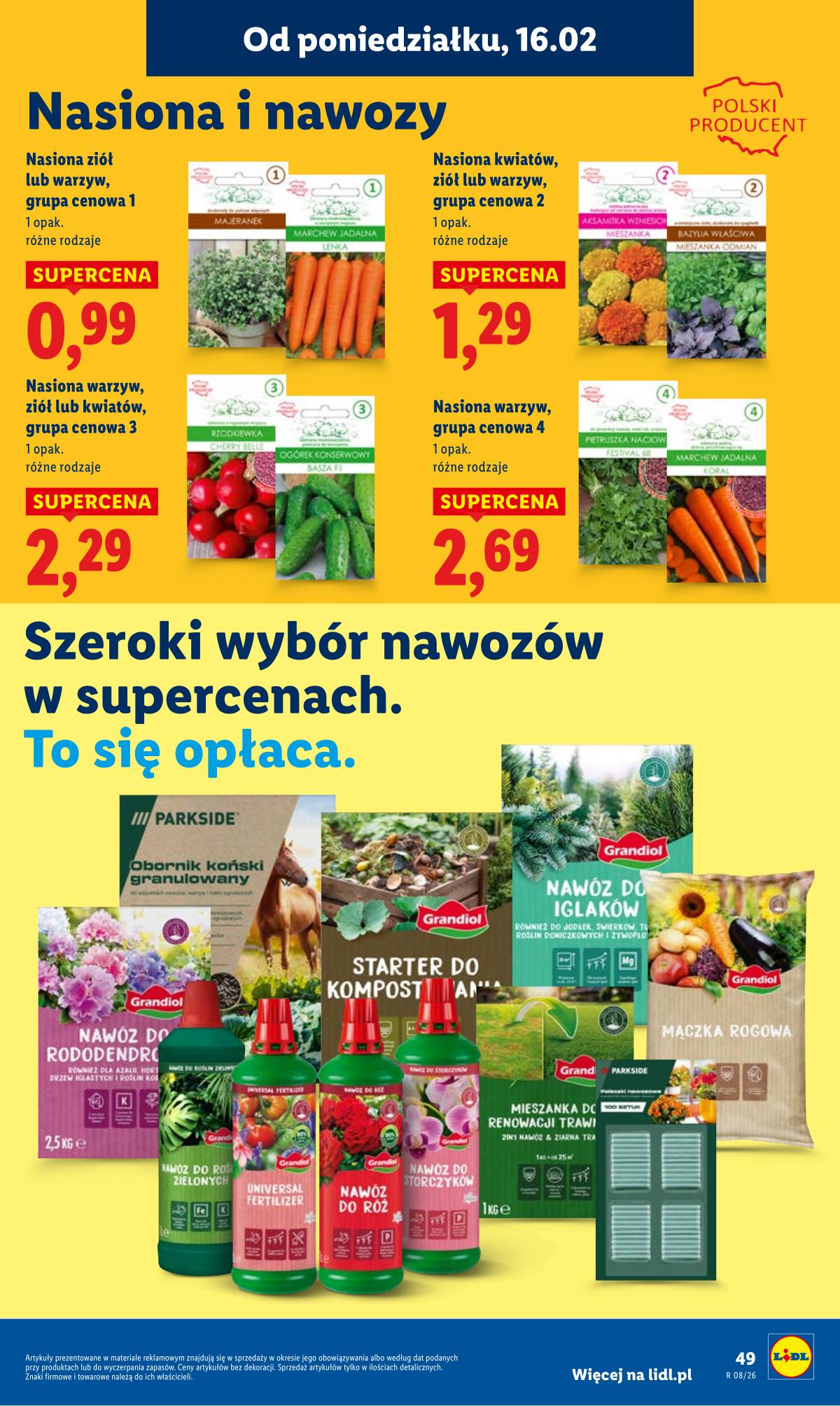 Lidl Lenkija - OFERTA WAŻNA OD 16.02 DO 18.02 49 puslapis