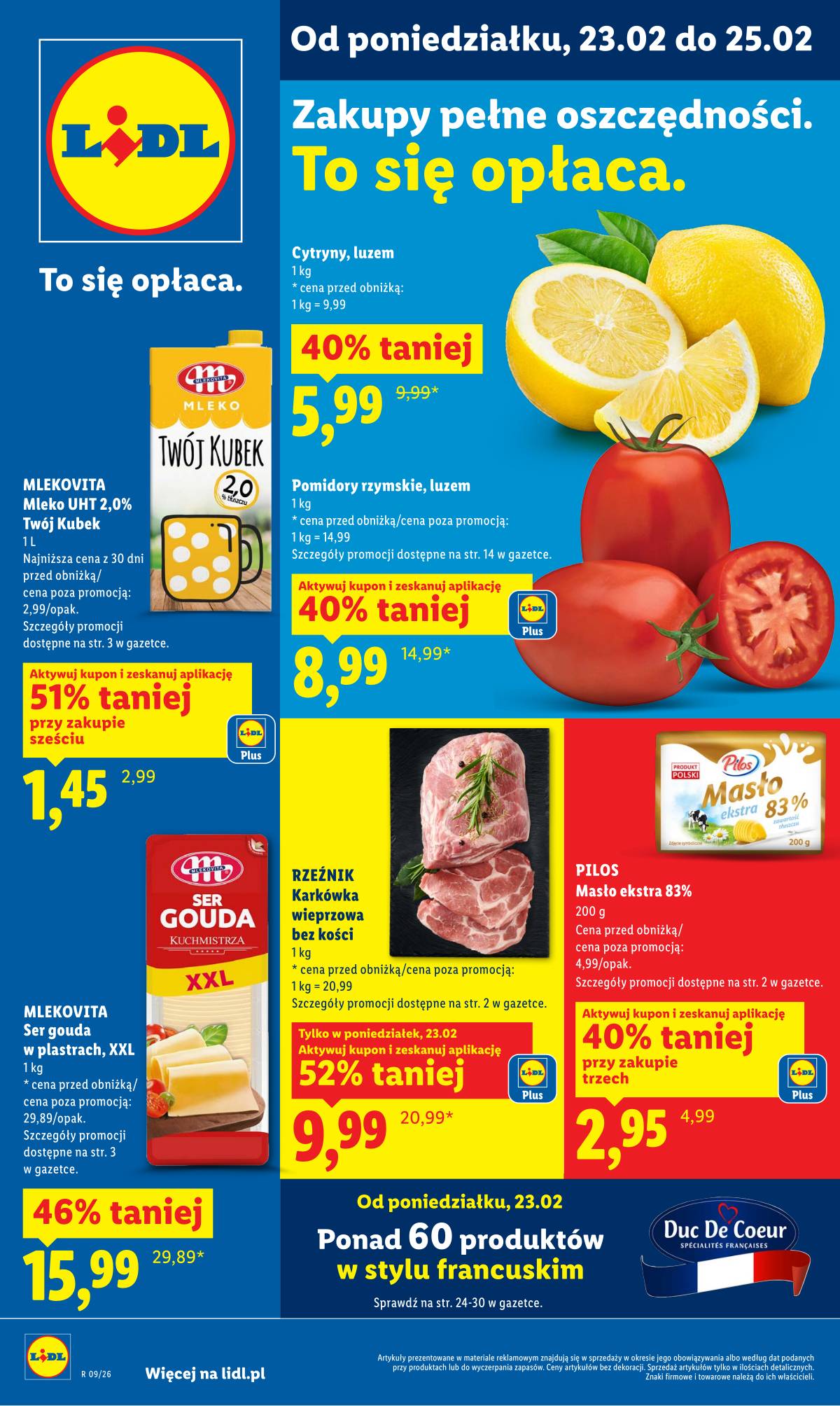 Lidl Lenkija - Oferta ważna od 23.02 do 25.02 1 puslapis