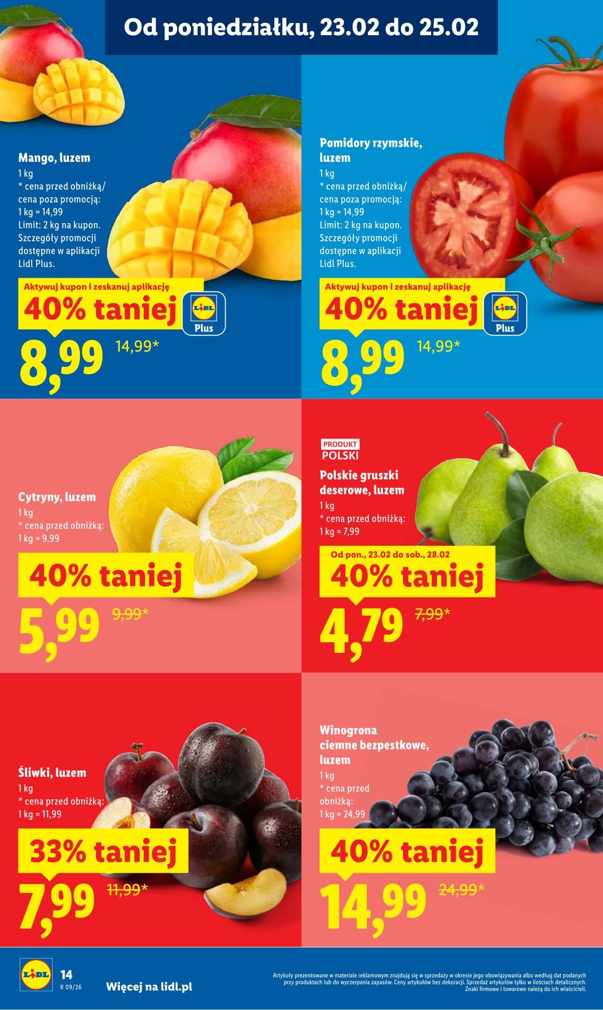 Lidl Lenkija - Oferta ważna od 23.02 do 25.02 14 puslapis
