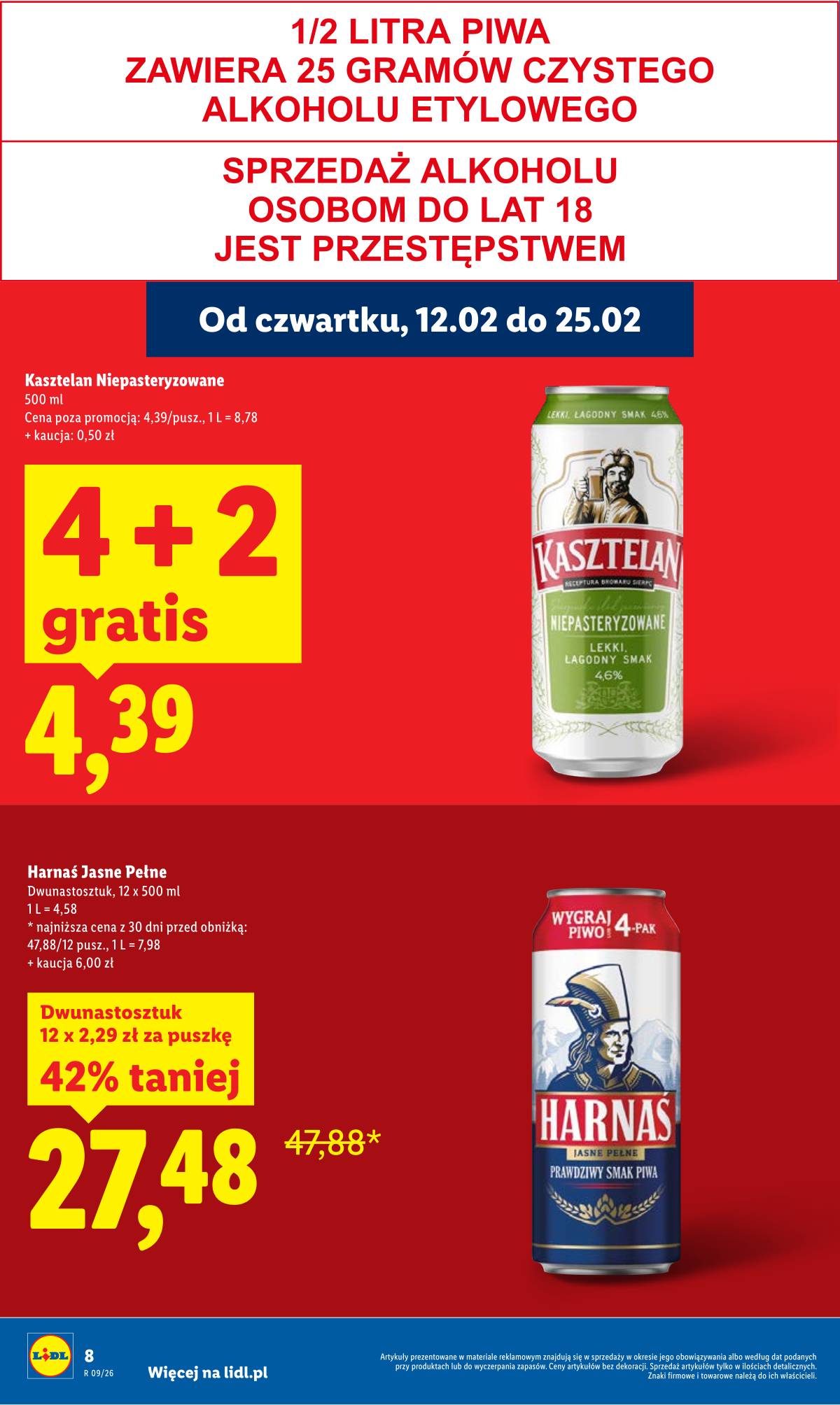 Lidl Lenkija - Oferta ważna od 23.02 do 25.02 8 puslapis