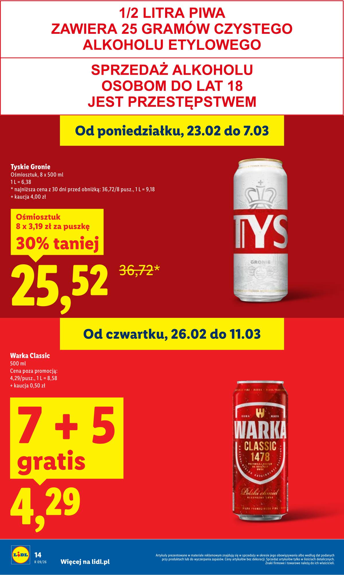 Lidl Lenkija - Oferta ważna od 26.02 do 28.02 14 puslapis