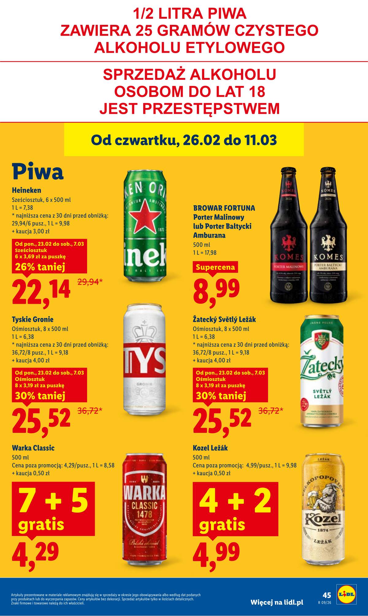 Lidl Lenkija - Oferta ważna od 26.02 do 28.02 45 puslapis