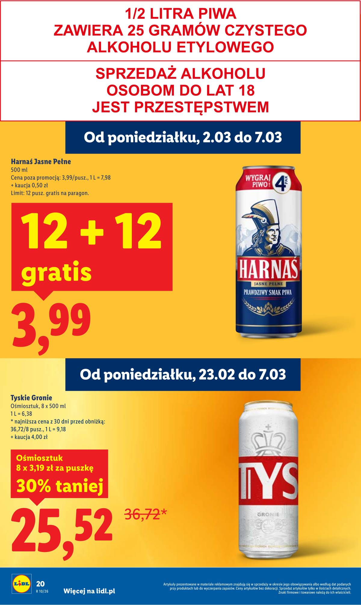 Lidl Lenkija - Oferta ważna od 2.03 do 4.03 20 puslapis