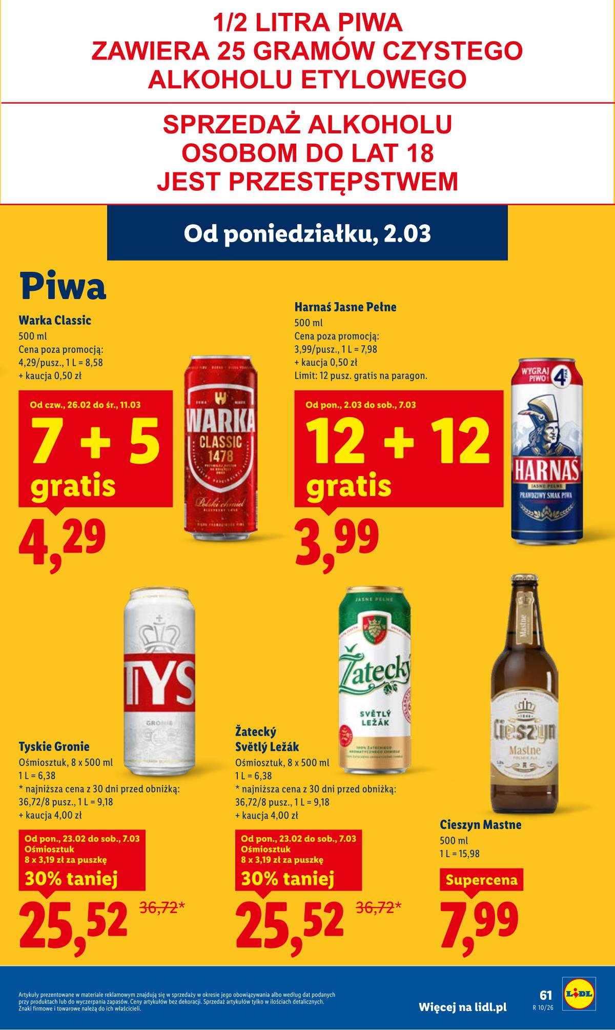 Lidl Lenkija - Oferta ważna od 2.03 do 4.03 61 puslapis