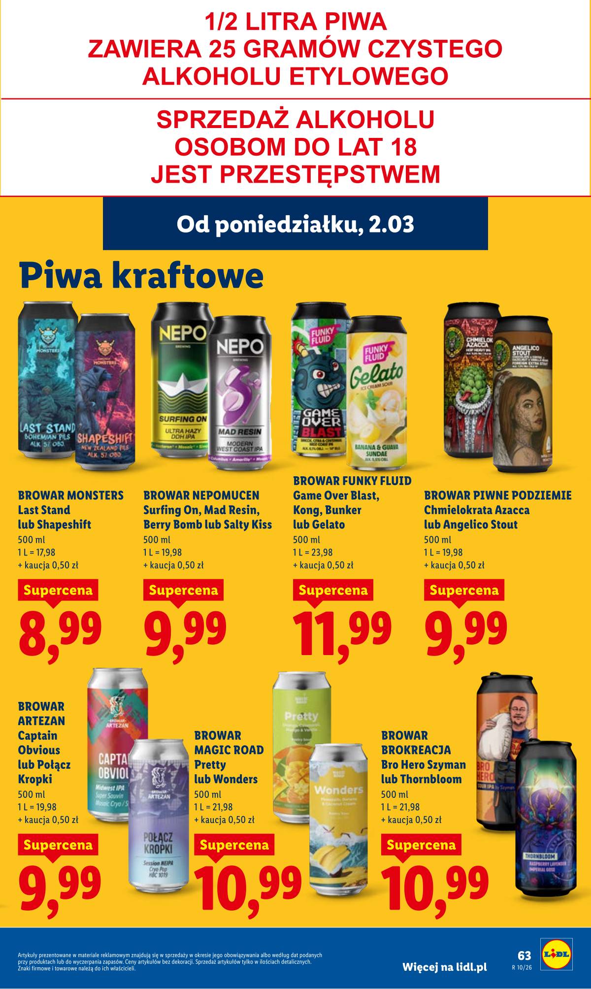 Lidl Lenkija - Oferta ważna od 2.03 do 4.03 63 puslapis