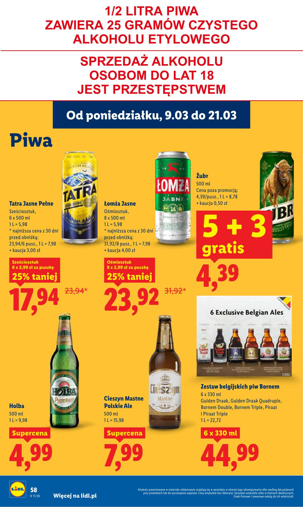 Lidl Lenkija - Oferta ważna od 9.03 do 11.03 58 puslapis