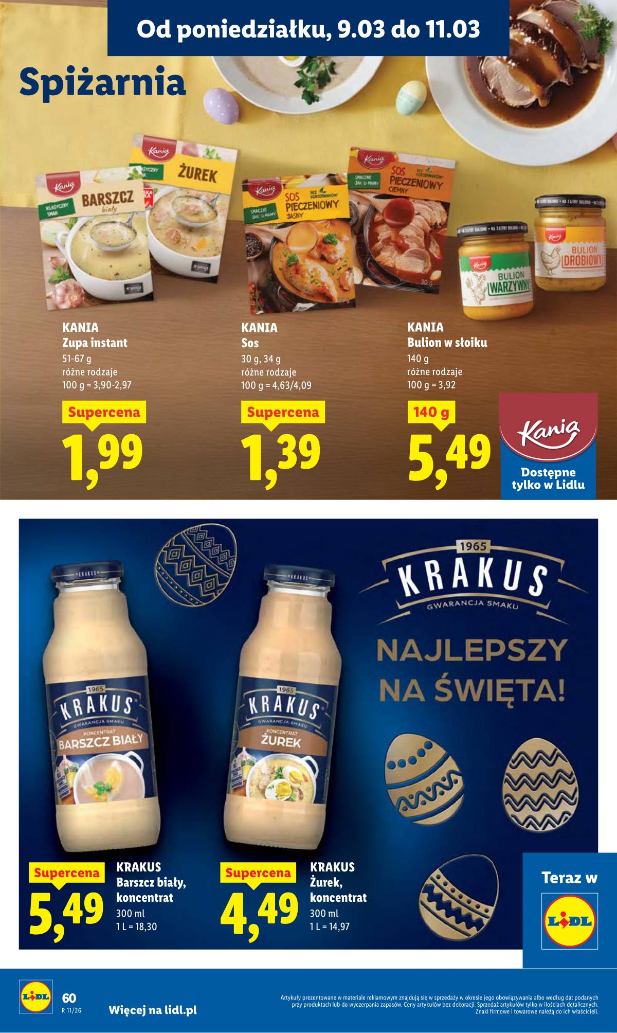Lidl Lenkija - Oferta ważna od 9.03 do 11.03 60 puslapis
