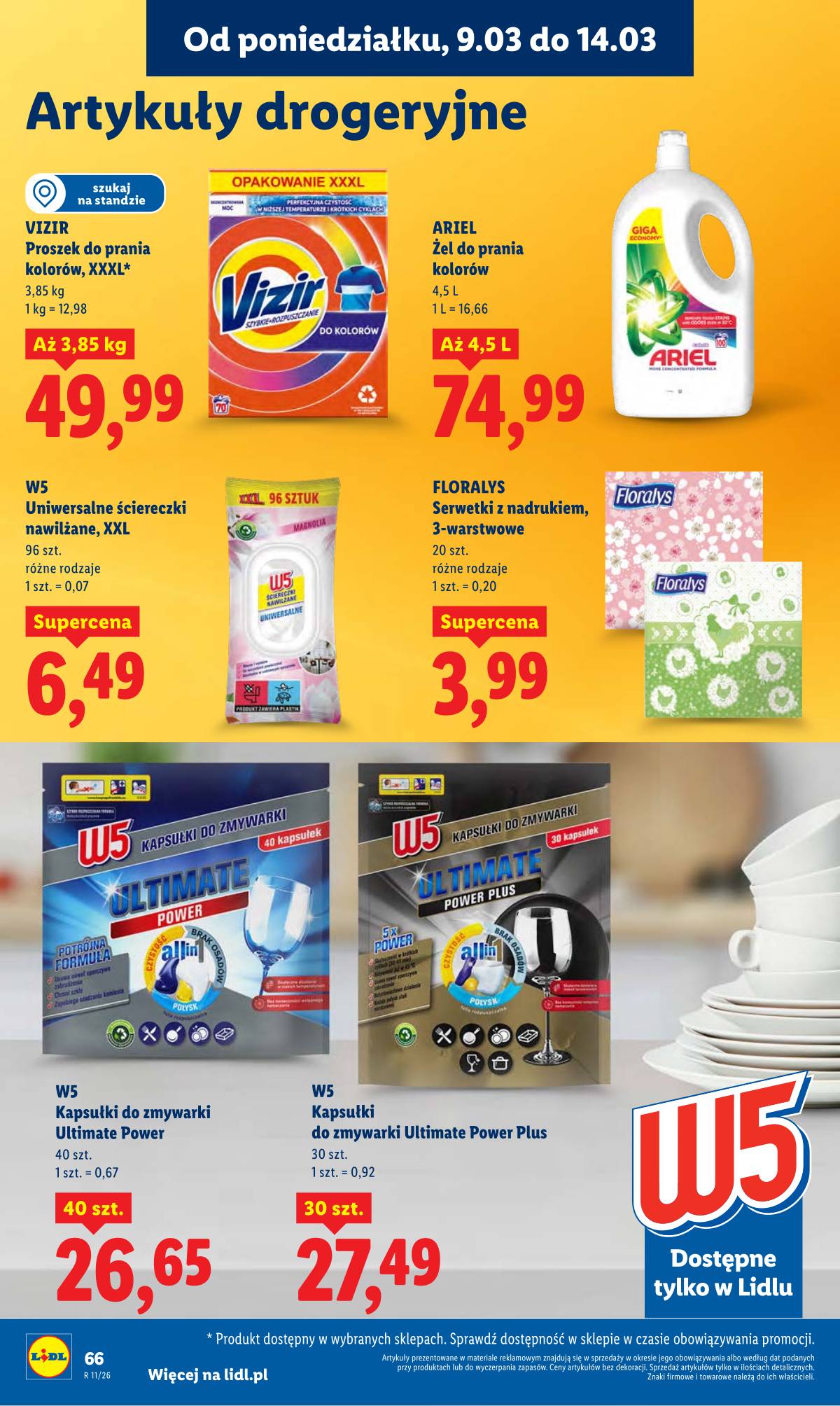 Lidl Lenkija - Oferta ważna od 9.03 do 11.03 66 puslapis