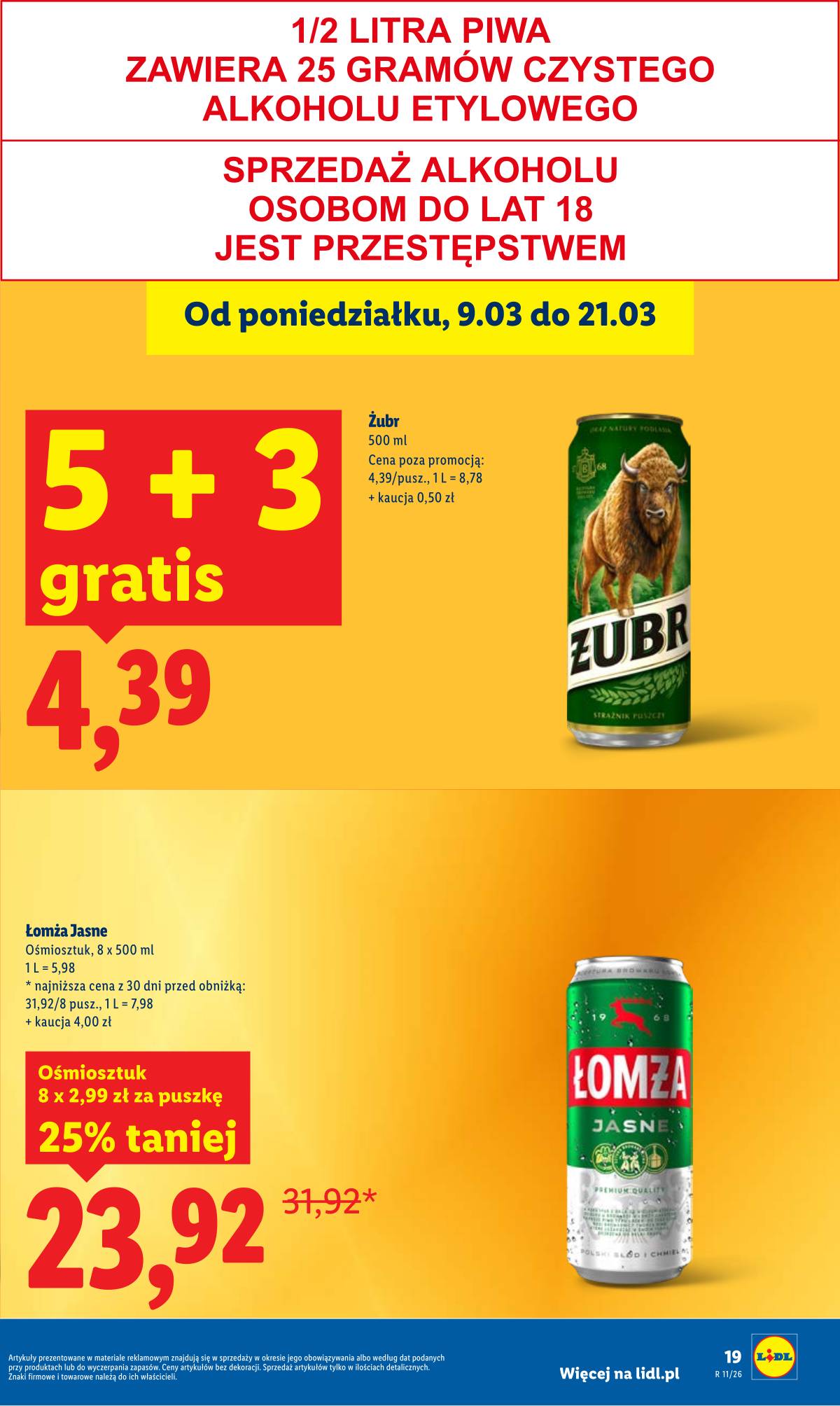 Lidl Lenkija - OFERTA WAŻNA OD 12.03 DO 14.03 19 puslapis