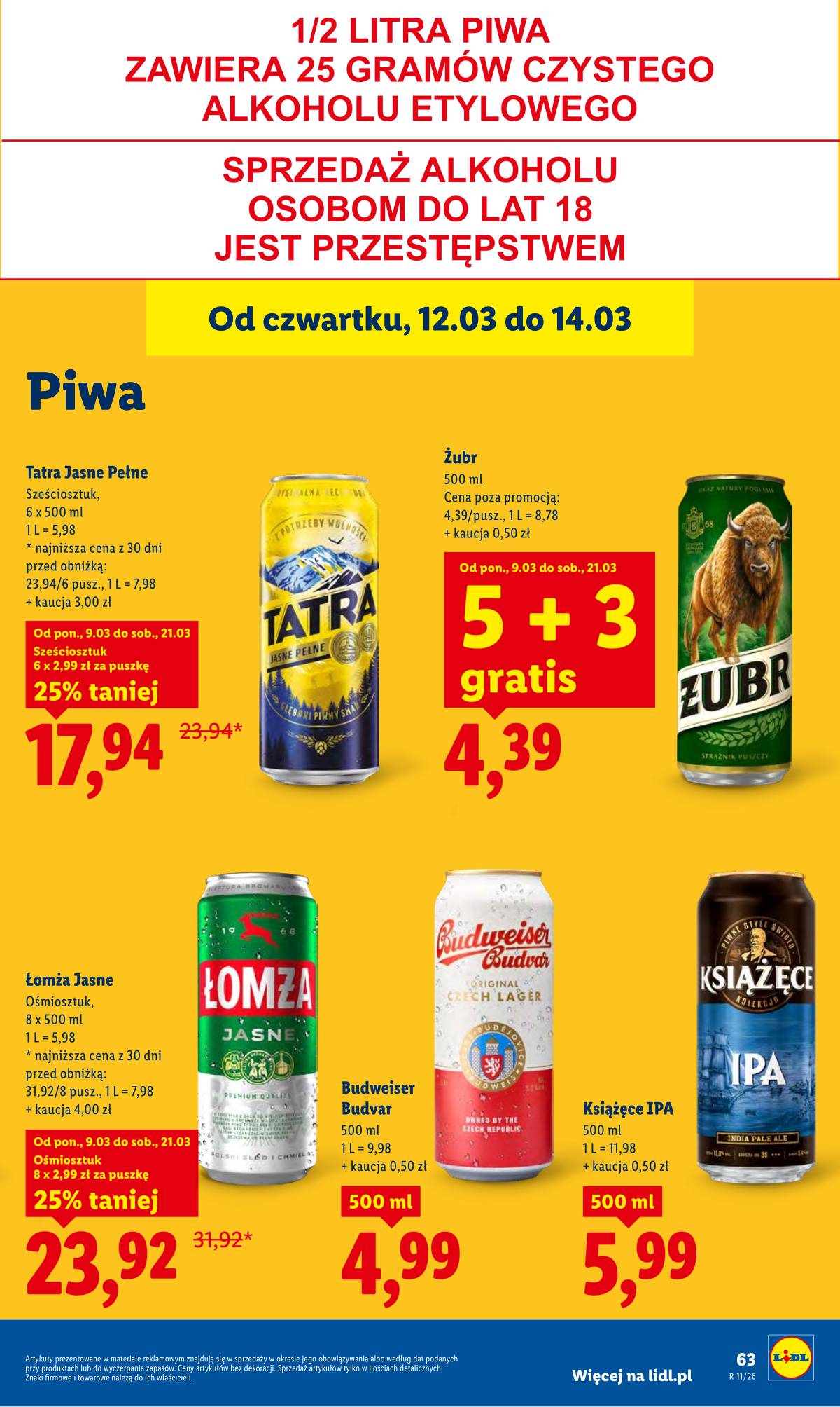 Lidl Lenkija - OFERTA WAŻNA OD 12.03 DO 14.03 65 puslapis