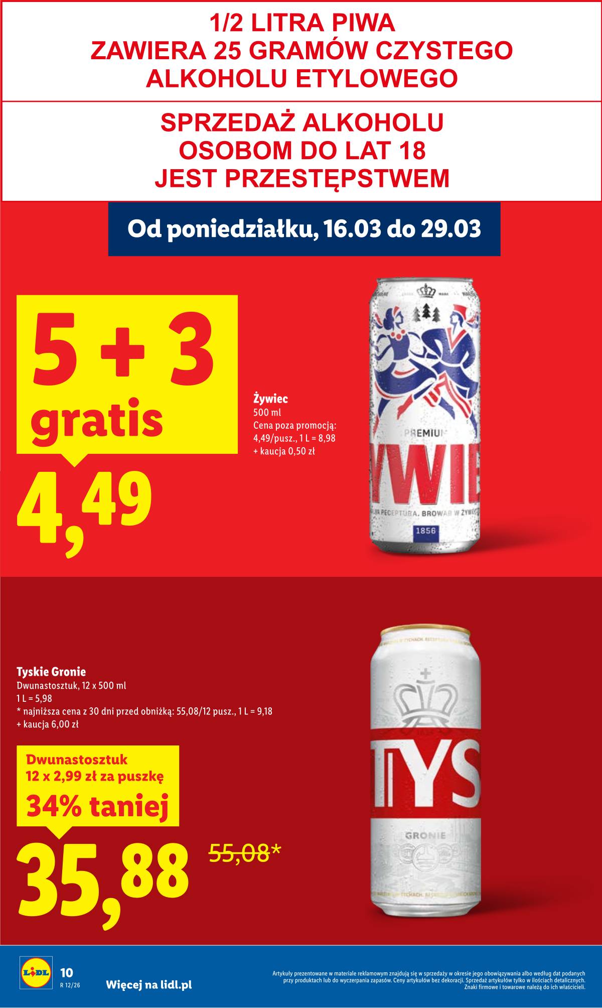 Lidl Lenkija - Gazetka ważna od 16.03 do 18.03 10 puslapis
