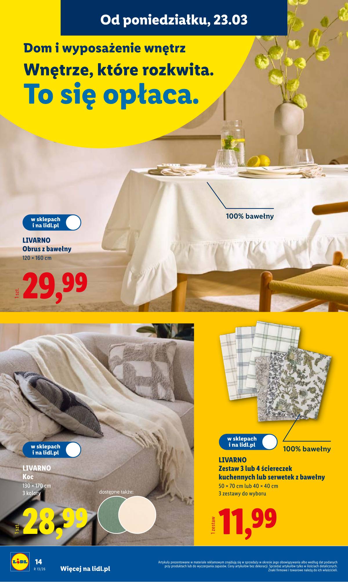Lidl Lenkija - Katalog ważny od 23.03 14 puslapis
