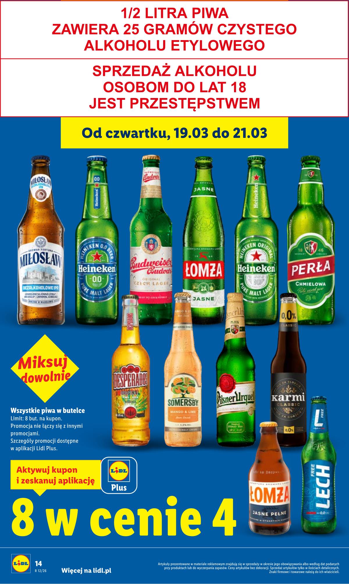 Lidl Lenkija - OFERTA WAŻNA OD 19.03 DO 21.03 14 puslapis