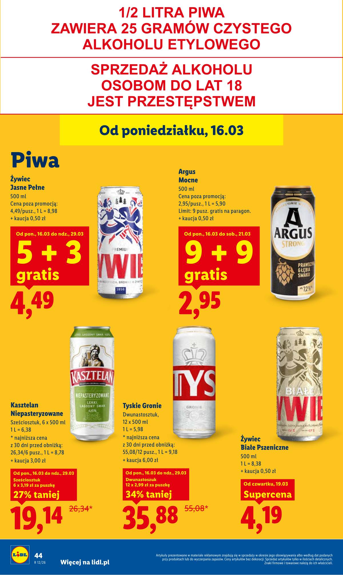 Lidl Lenkija - OFERTA WAŻNA OD 19.03 DO 21.03 44 puslapis