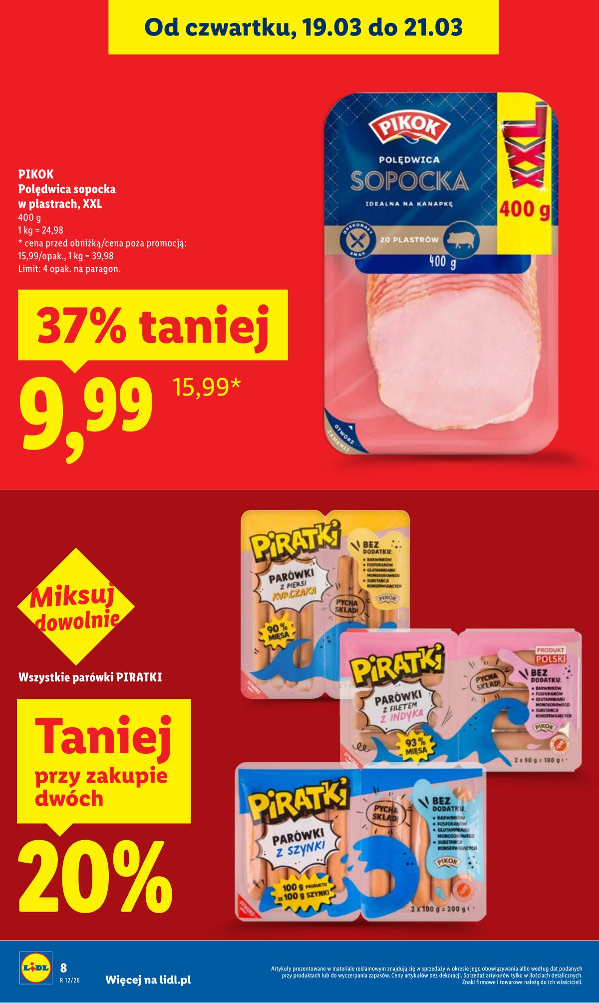 Lidl Lenkija - OFERTA WAŻNA OD 19.03 DO 21.03 8 puslapis