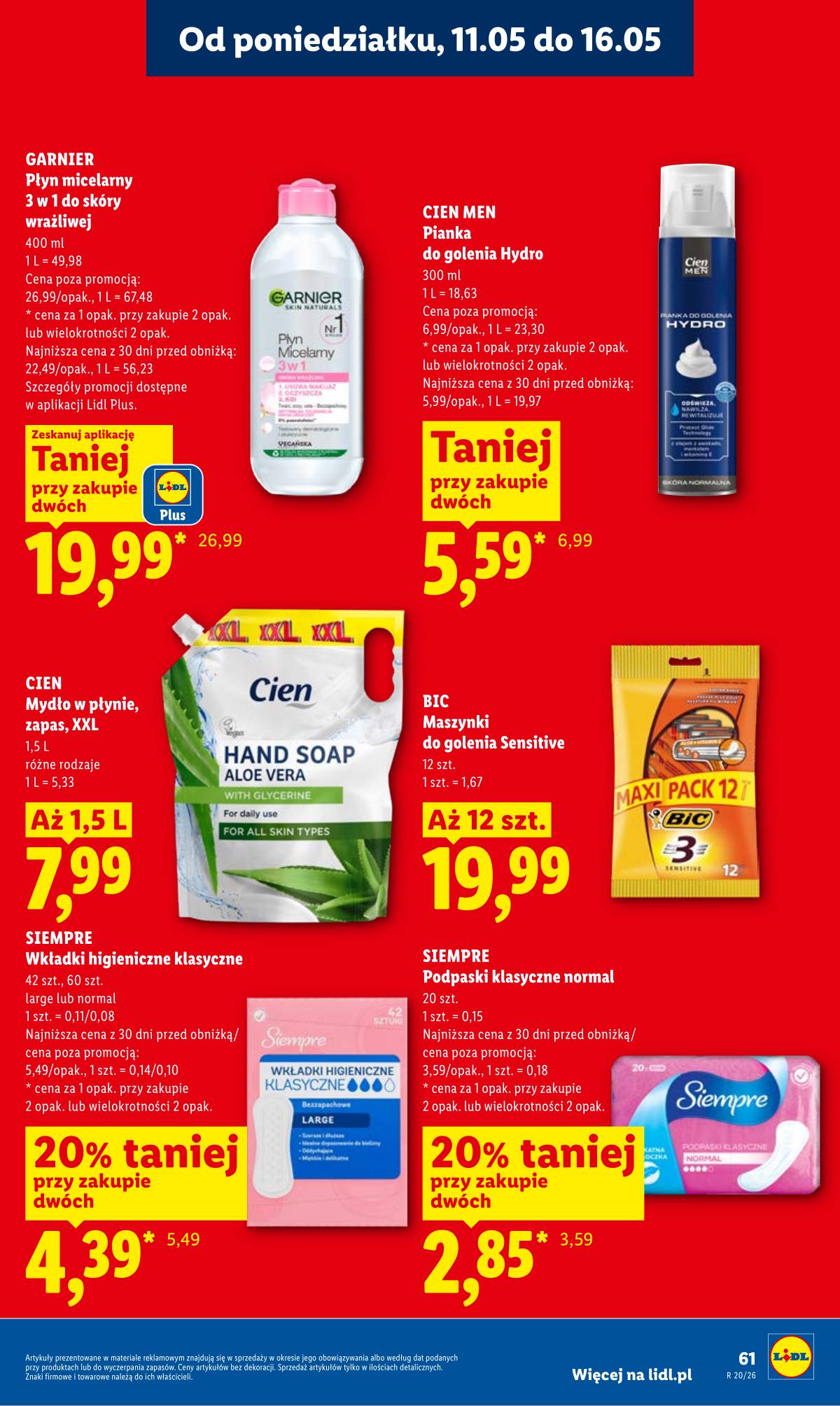 Lidl Lenkija - Gazetka ważna od 11.05 do 13.05 61 puslapis
