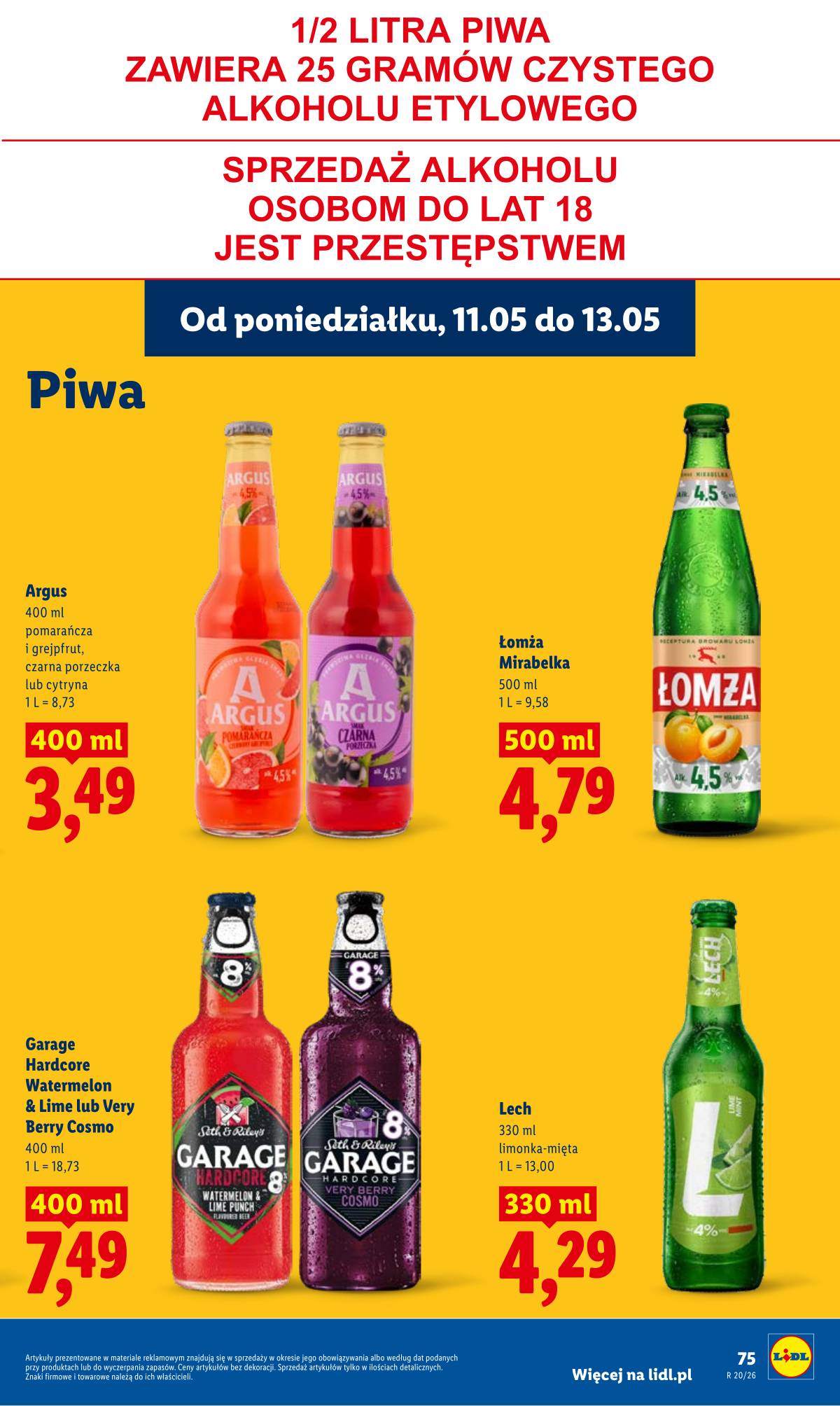 Lidl Lenkija - Gazetka ważna od 11.05 do 13.05 75 puslapis