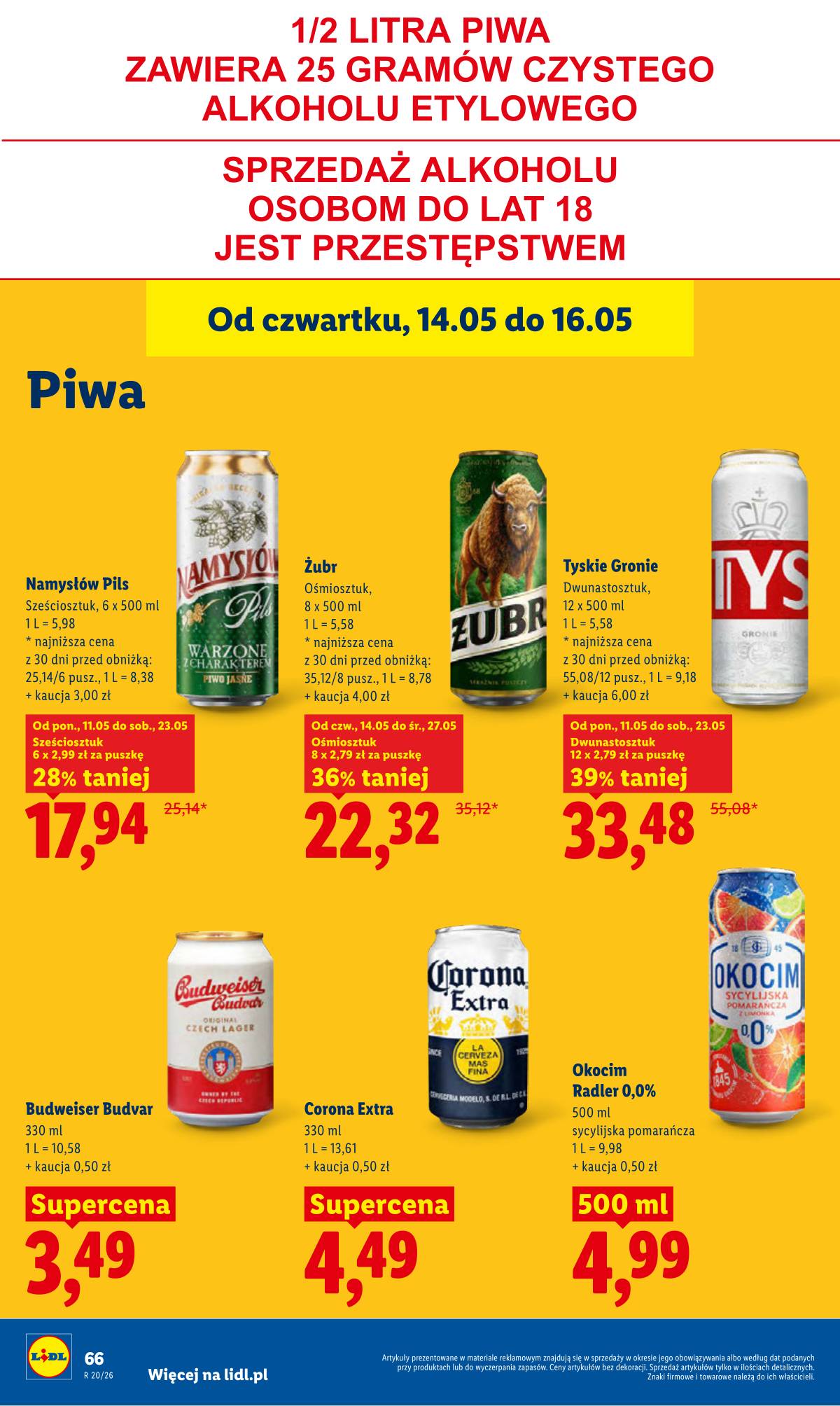 Lidl Lenkija - Gazetka ważna od 14.05 do 16.05 72 puslapis