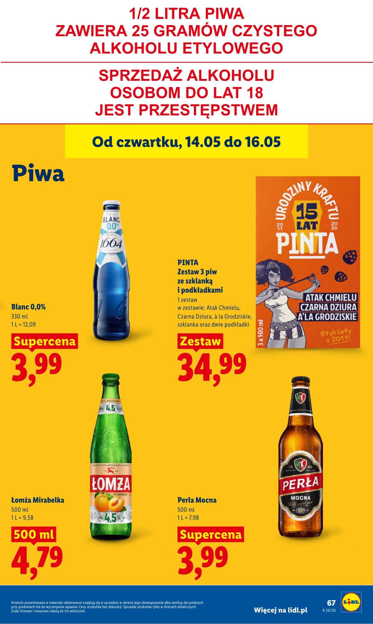 Lidl Lenkija - Gazetka ważna od 14.05 do 16.05 75 puslapis