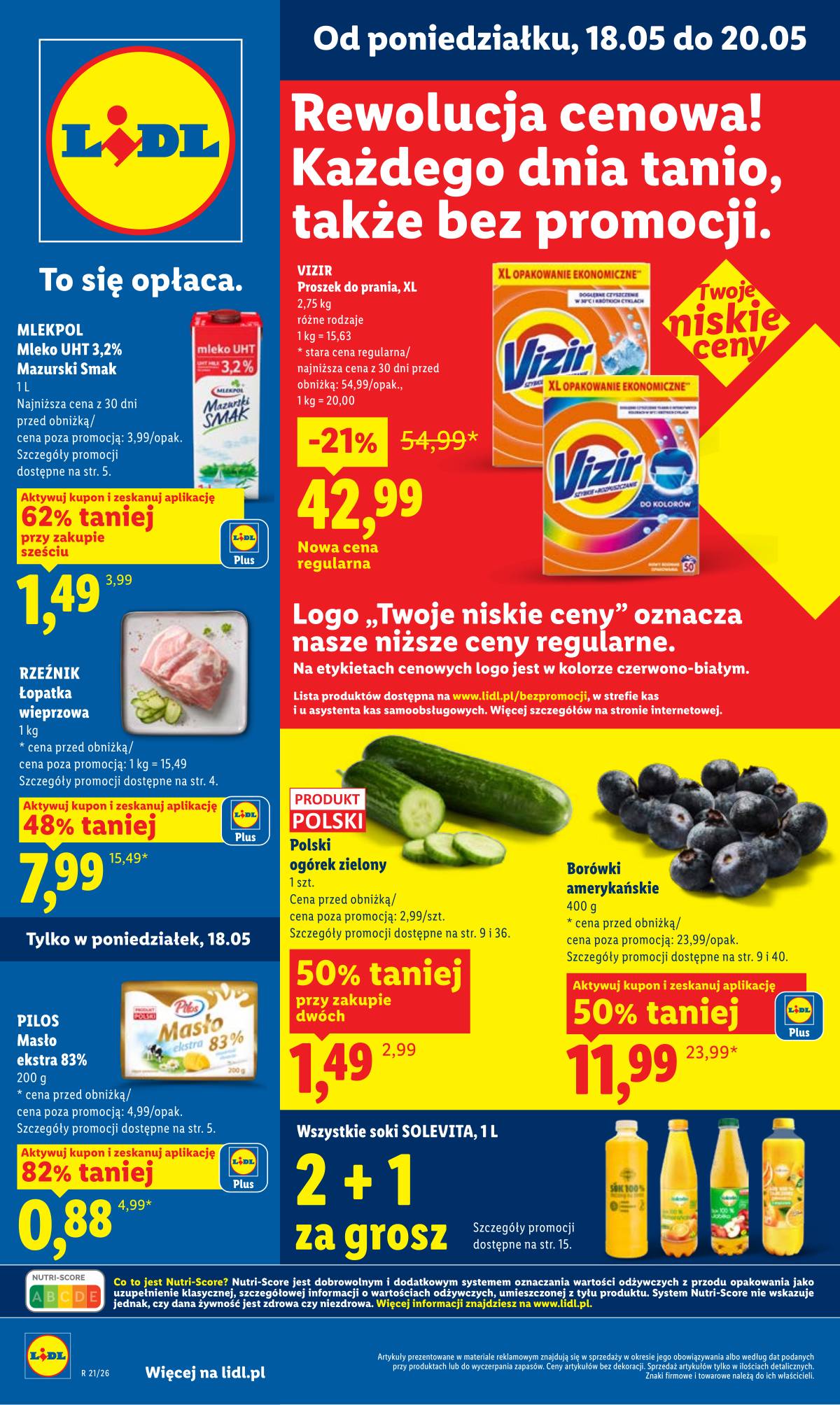 Lidl Lenkija - Gazetka ważna od 18.05 do 20.05 1 puslapis