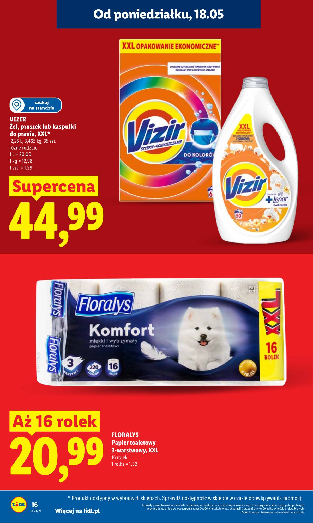 Lidl Lenkija - Gazetka ważna od 18.05 do 20.05 16 puslapis