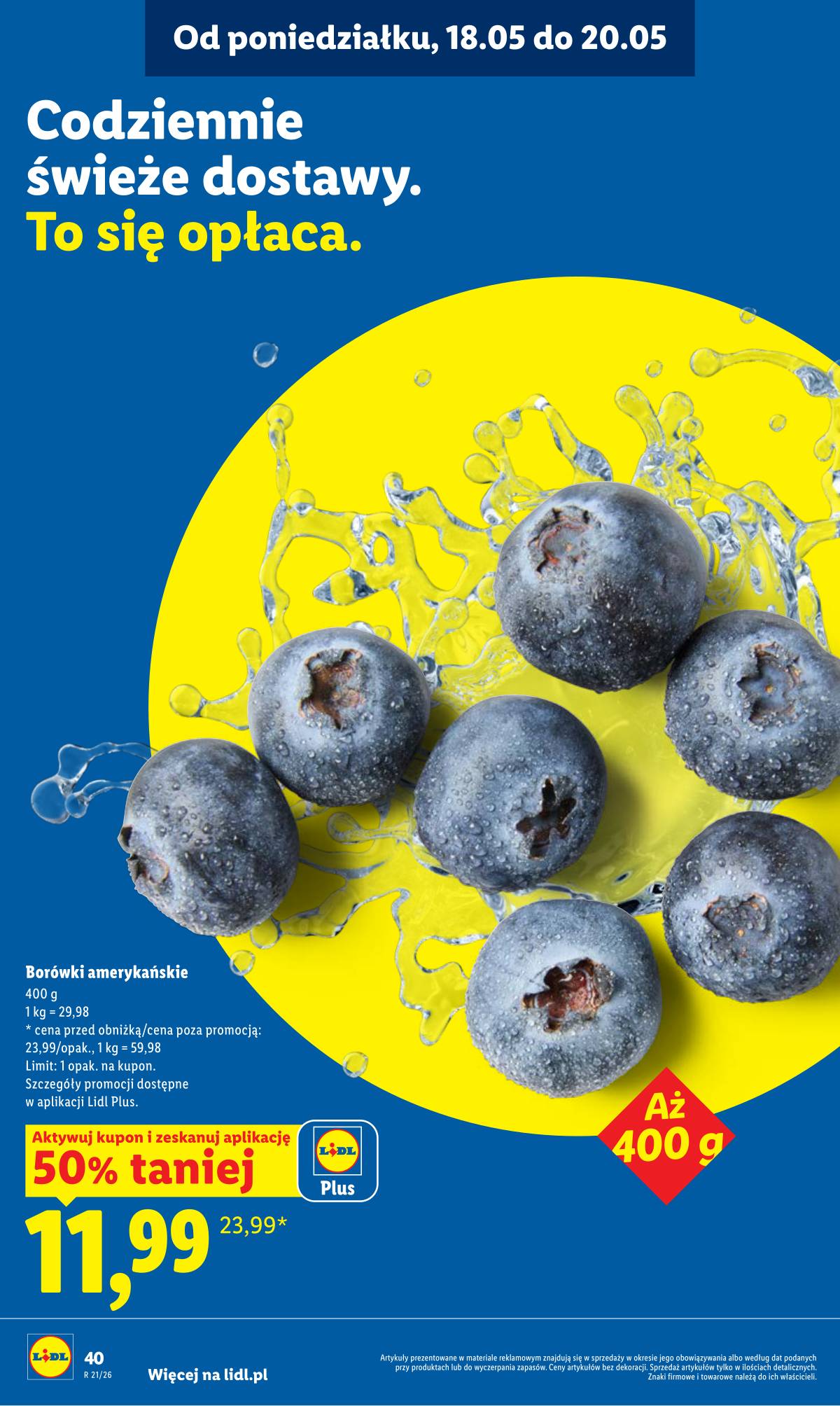 Lidl Lenkija - Gazetka ważna od 18.05 do 20.05 40 puslapis