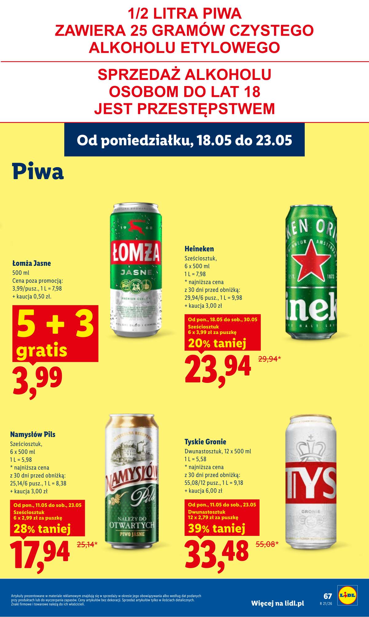 Lidl Lenkija - Gazetka ważna od 18.05 do 20.05 69 puslapis