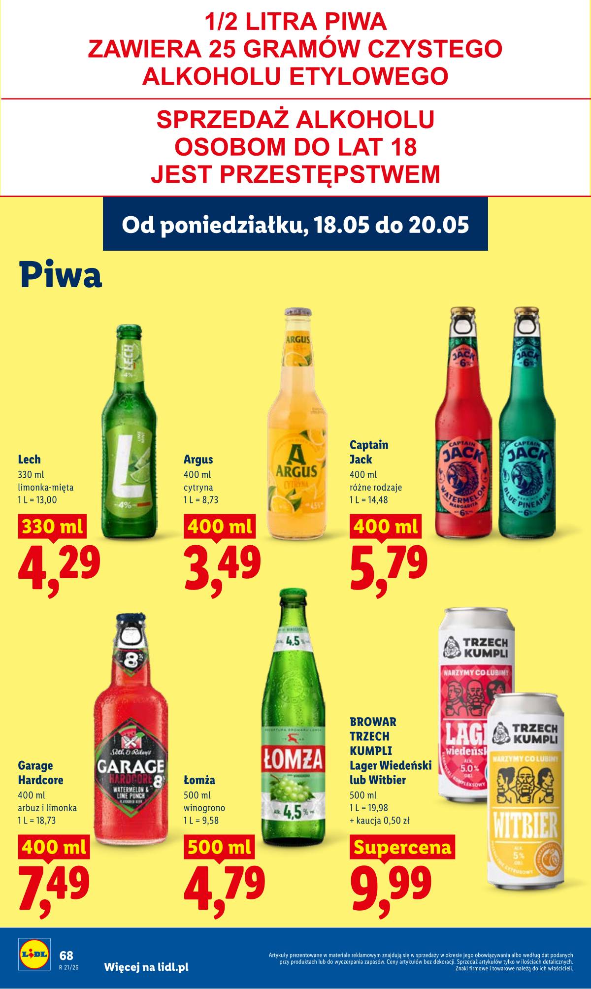 Lidl Lenkija - Gazetka ważna od 18.05 do 20.05 70 puslapis
