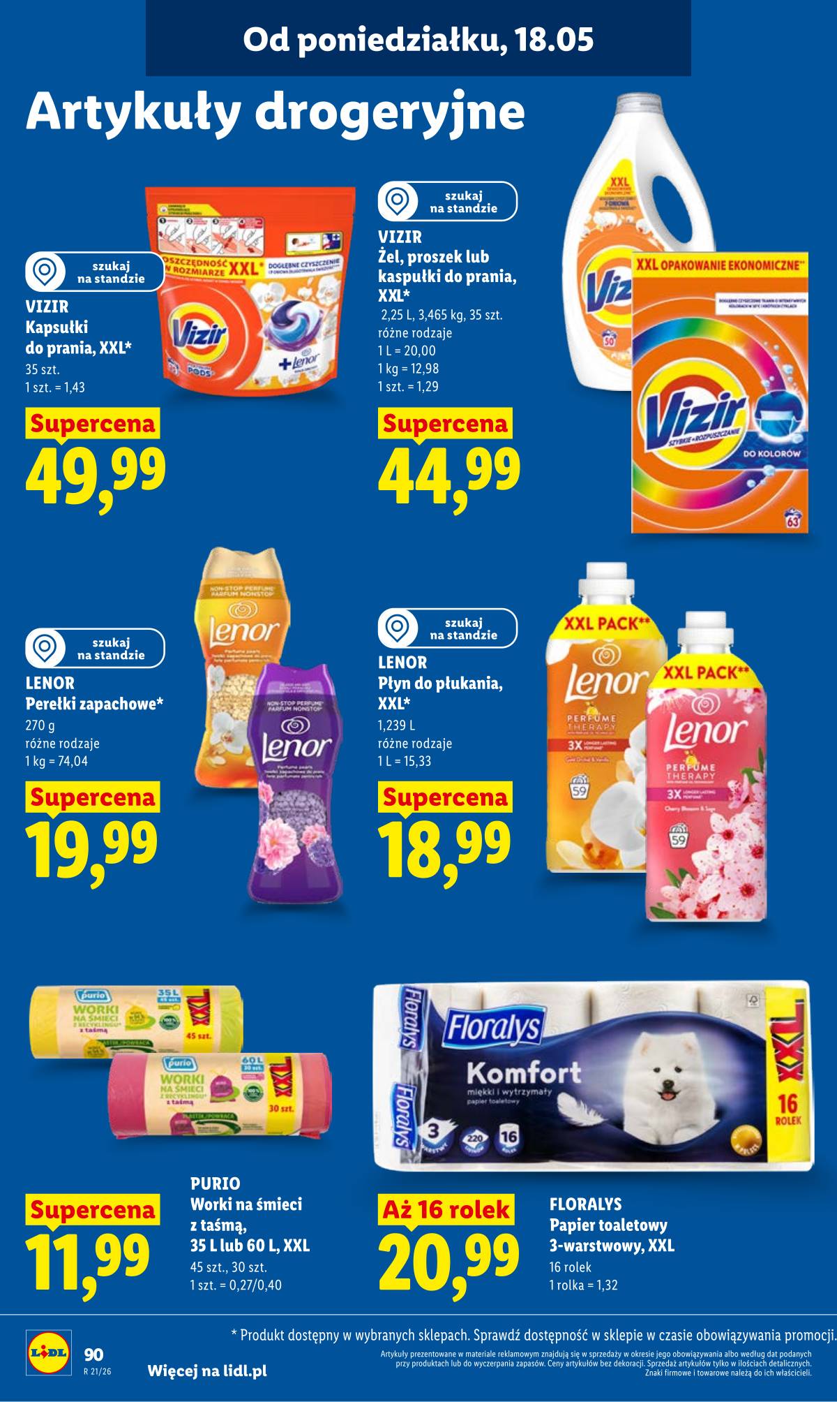 Lidl Lenkija - Gazetka ważna od 18.05 do 20.05 94 puslapis