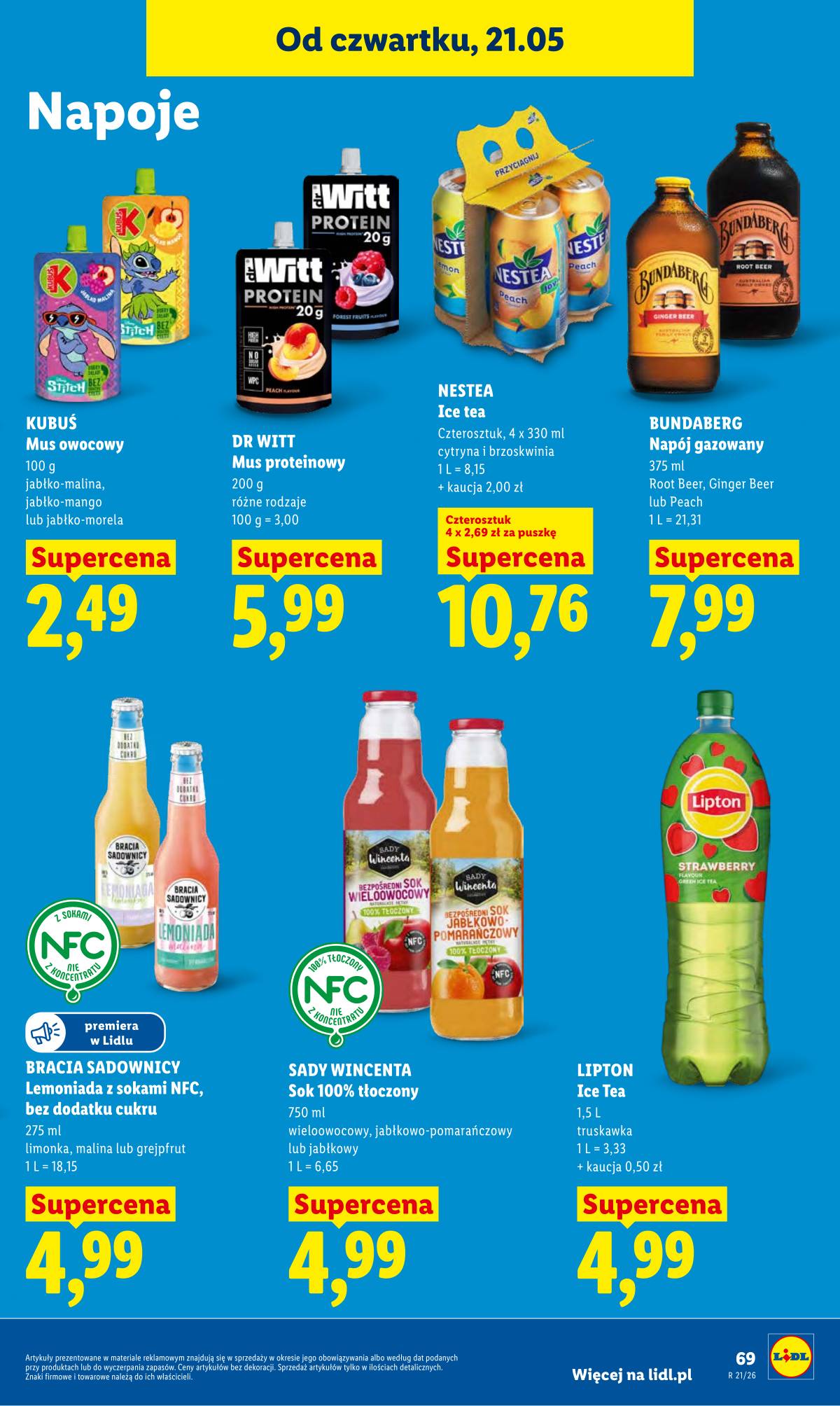 Lidl Lenkija - Gazetka ważna od 21.05 do 23.05 67 puslapis