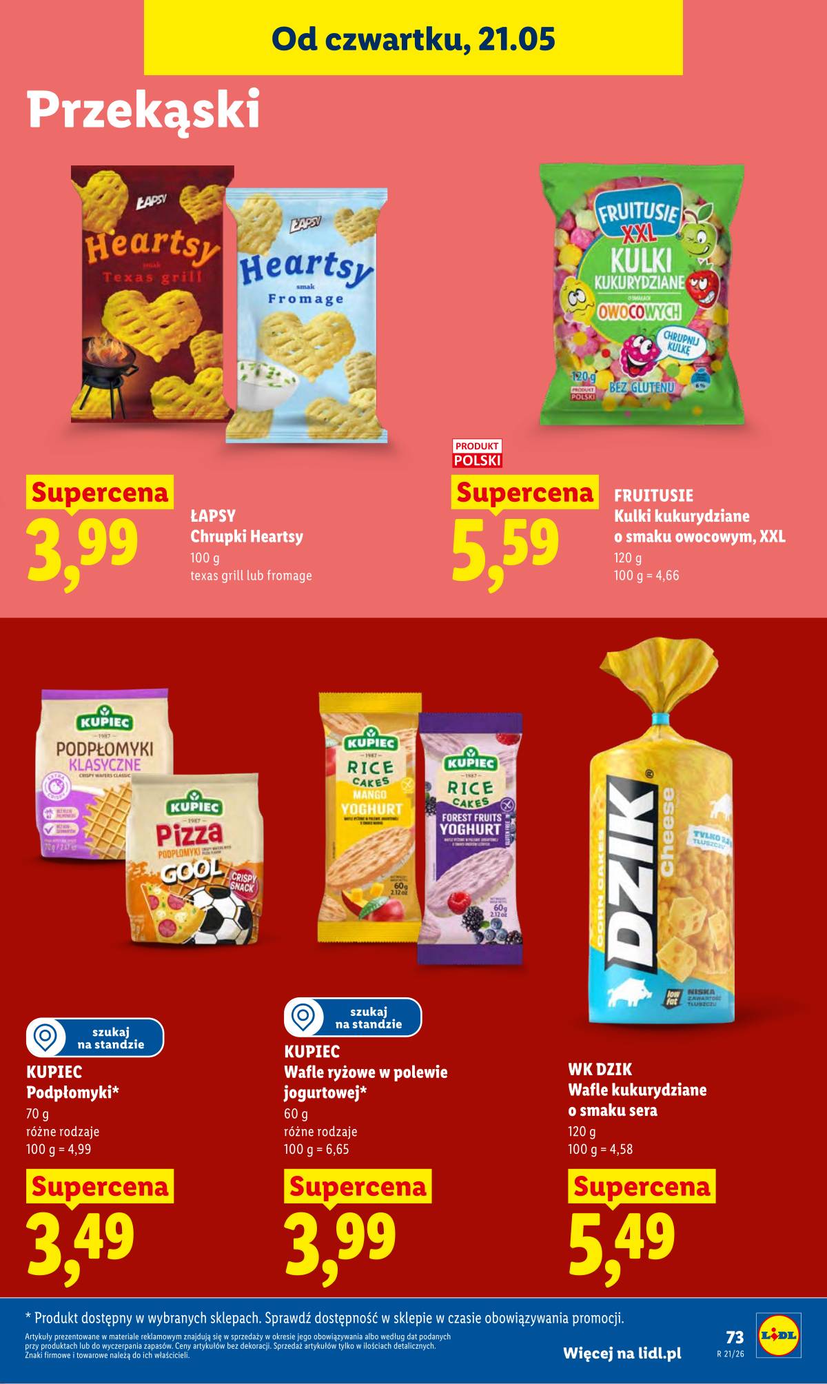 Lidl Lenkija - Gazetka ważna od 21.05 do 23.05 73 puslapis