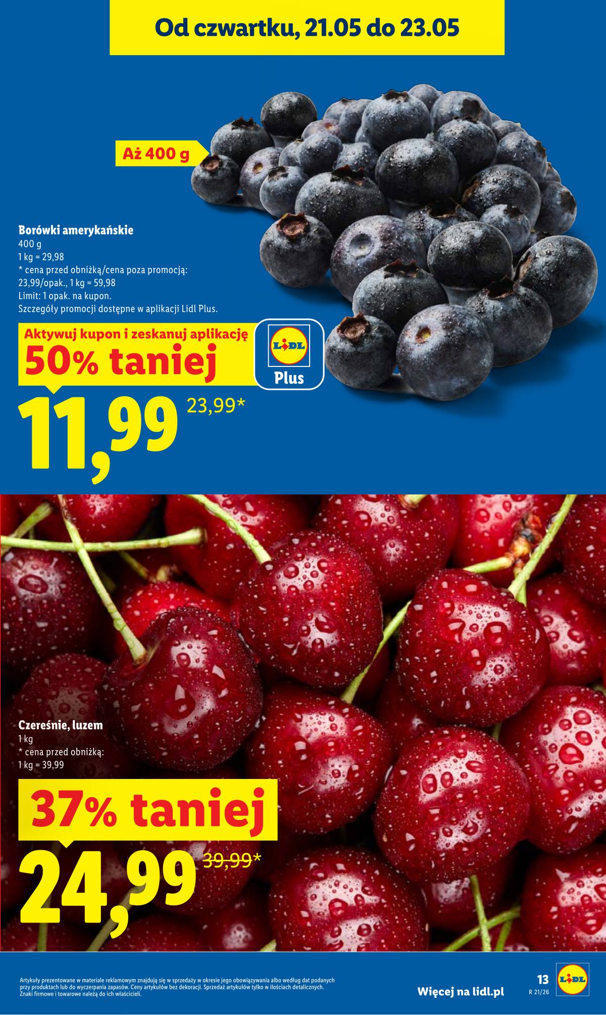 Lidl Lenkija - Gazetka ważna od 21.05 do 23.05 13 puslapis