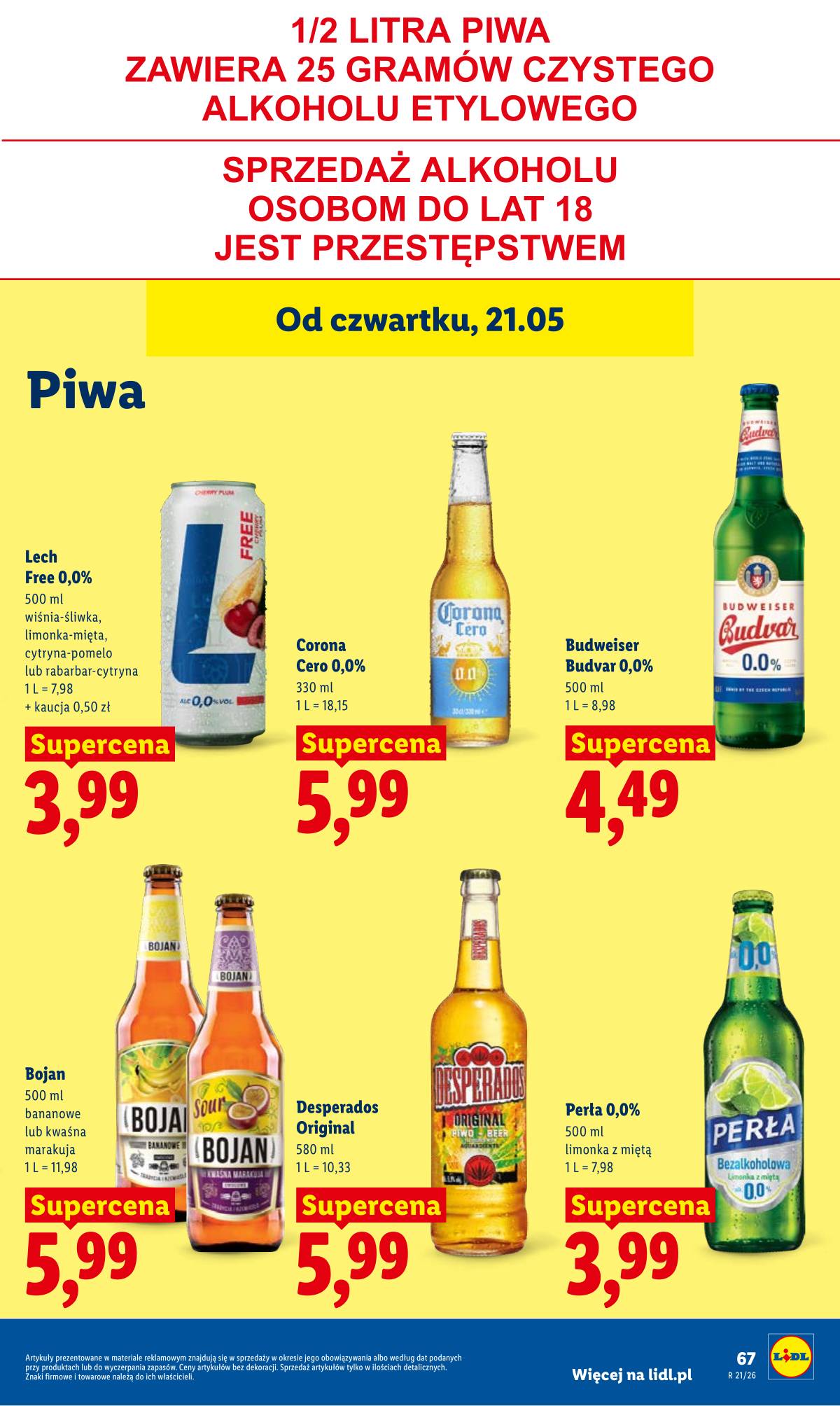 Lidl Lenkija - Gazetka ważna od 21.05 do 23.05 71 puslapis