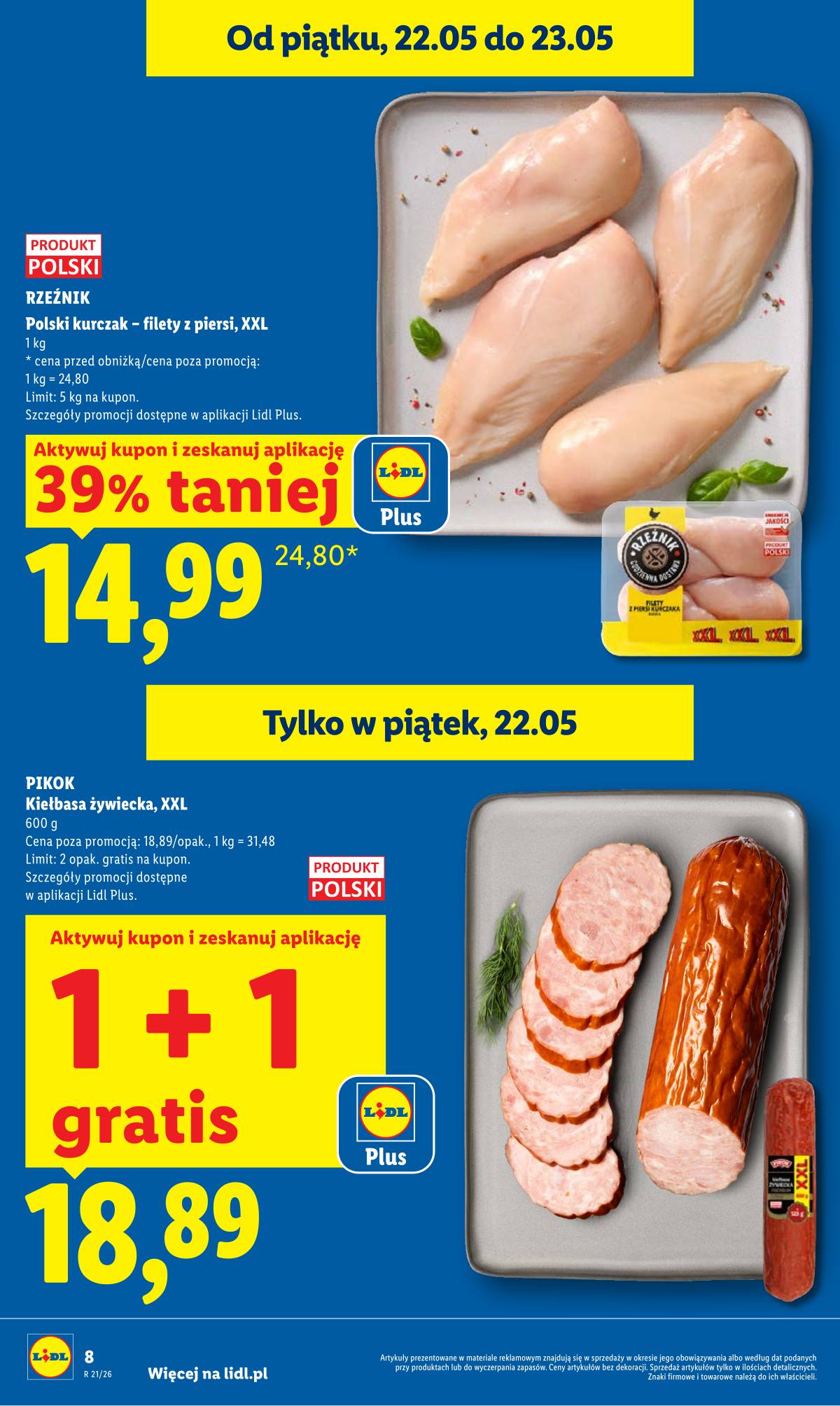 Lidl Lenkija - Gazetka ważna od 21.05 do 23.05 8 puslapis