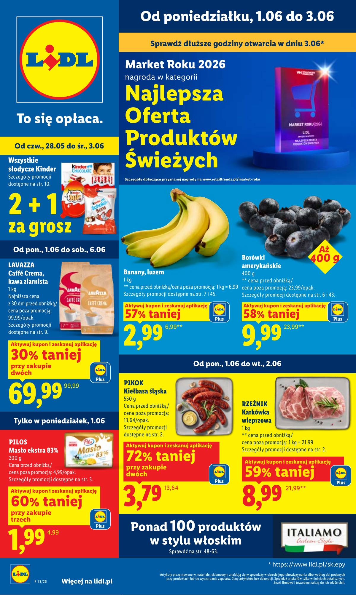 Lidl Lenkija - Gazetka ważna od 1.06 do 3.06 1 puslapis