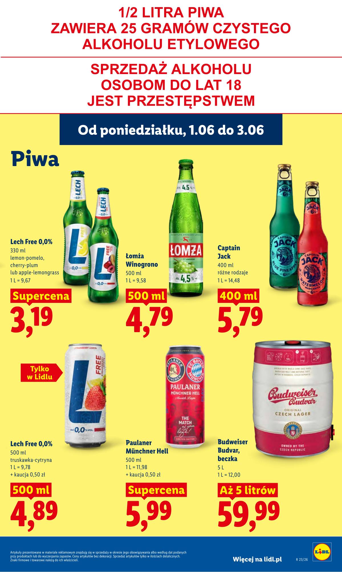 Lidl Lenkija - Gazetka ważna od 1.06 do 3.06 89 puslapis