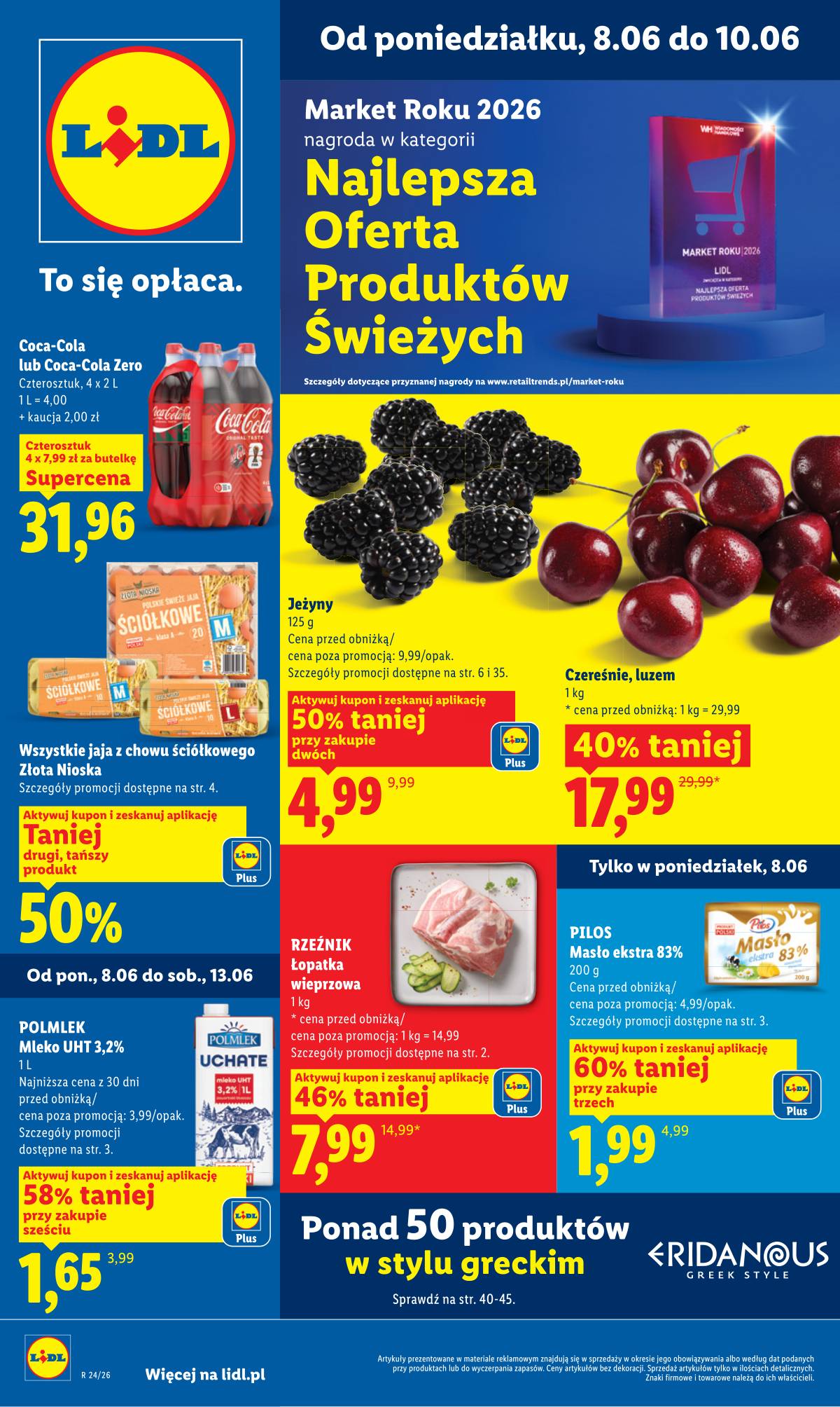 Lidl Lenkija - Gazetka ważna od 8.06 do 10.06 1 puslapis