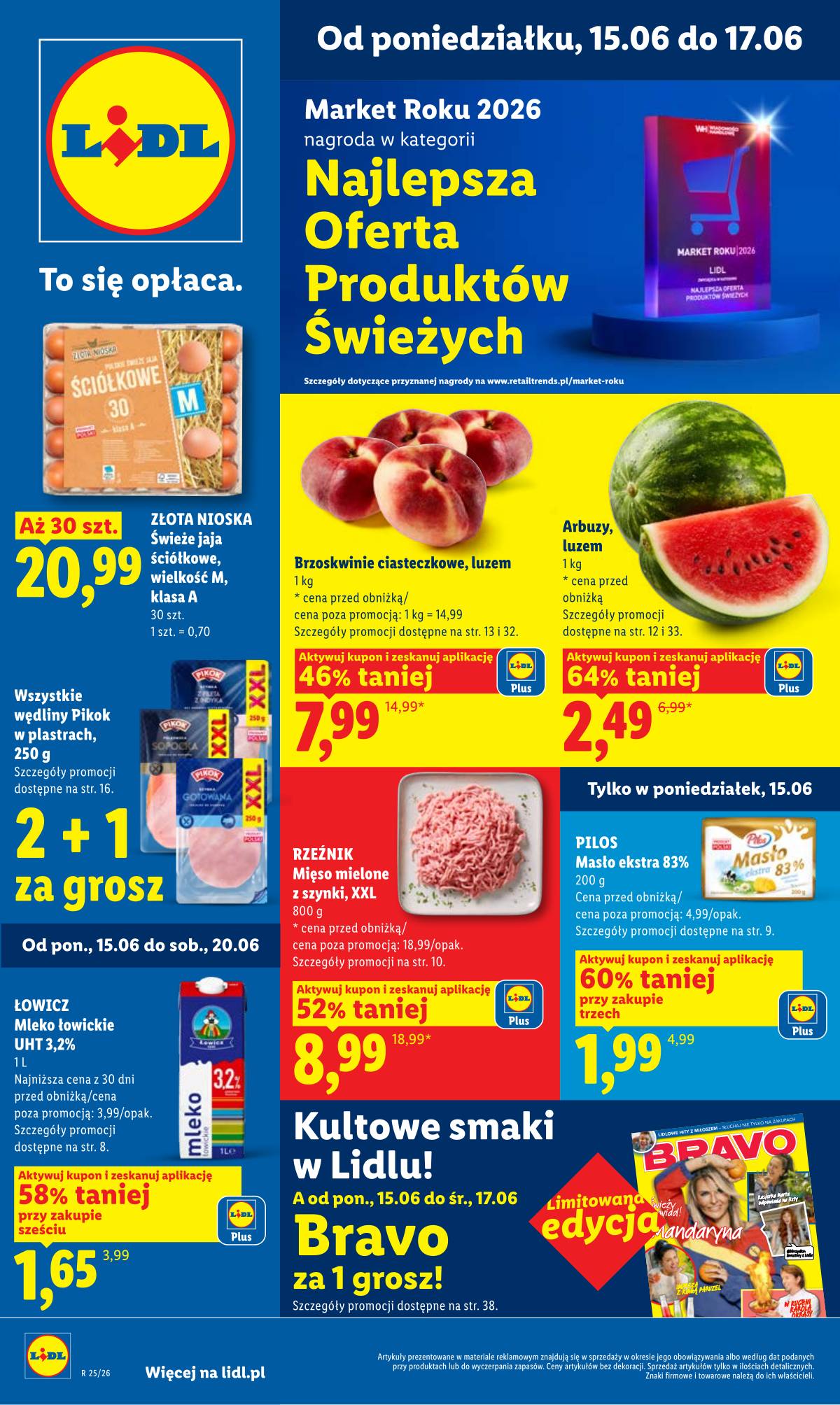 Lidl Lenkija - Gazetka ważna od 15.06 do 17.06 1 puslapis