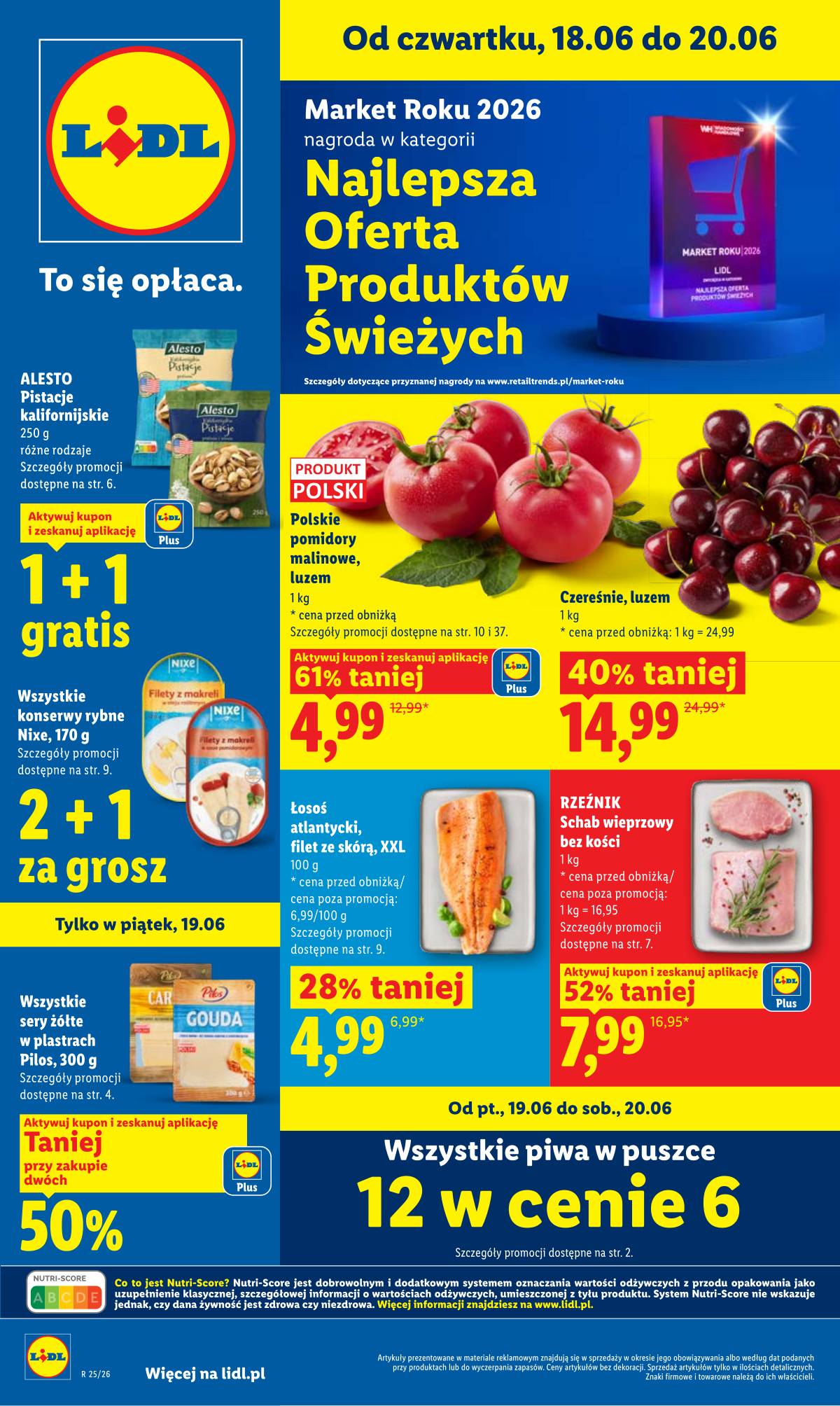 Lidl Lenkija - Gazetka ważna od 18.06 do 20.06 1 puslapis