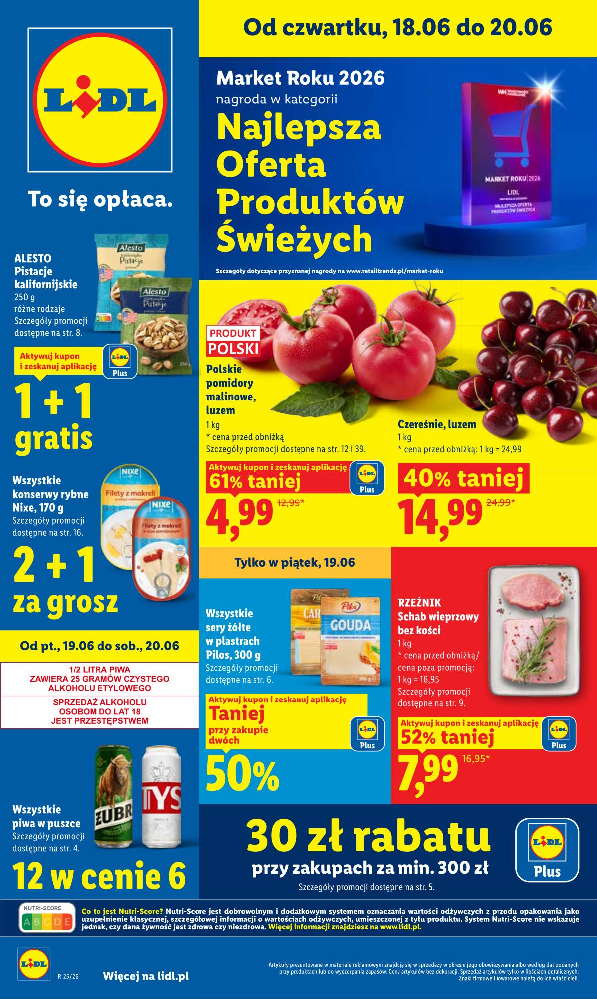 Lidl Lenkija - Gazetka ważna od 18.06 do 20.06 1 puslapis
