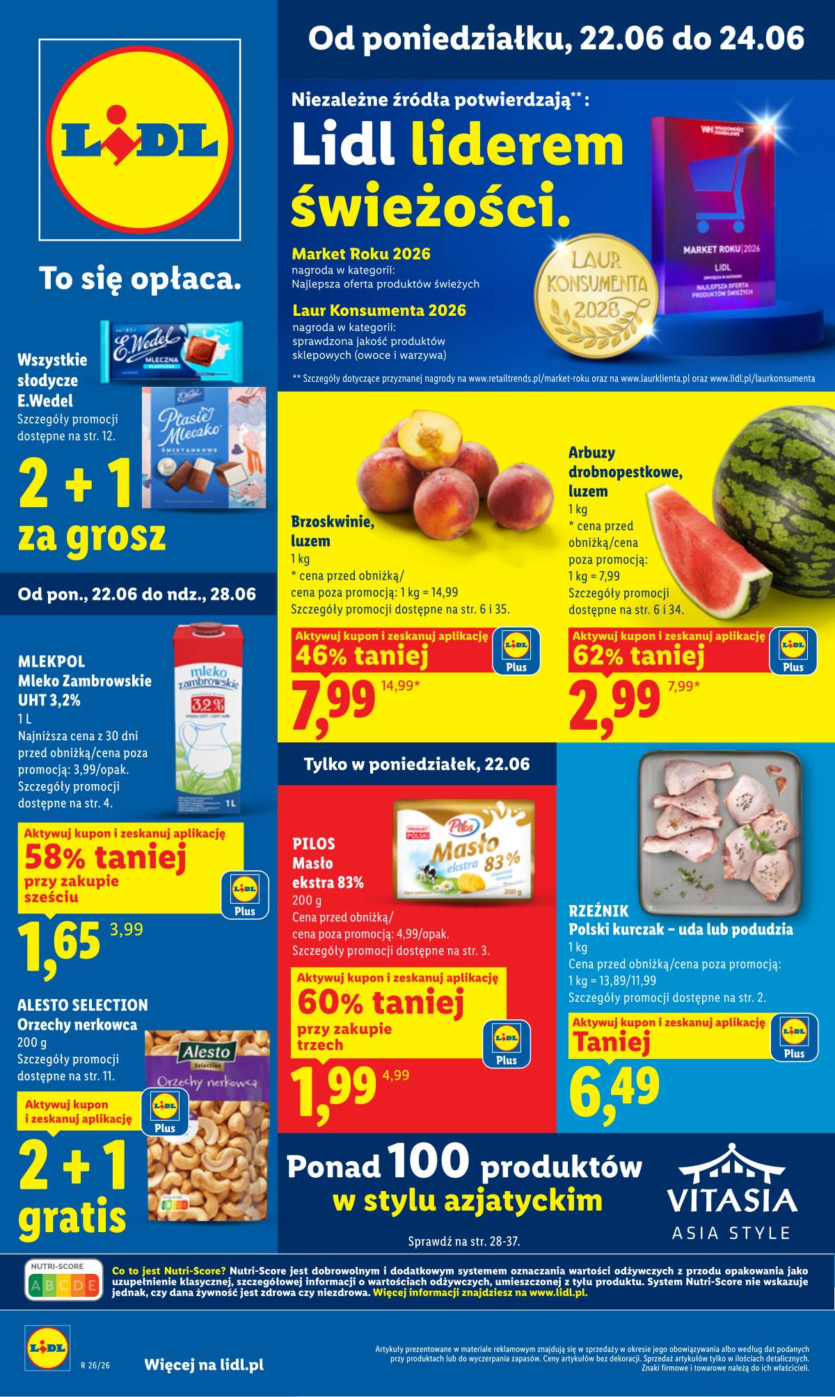 Lidl Lenkija - Gazetka ważna od 22.06 do 24.06 1 puslapis